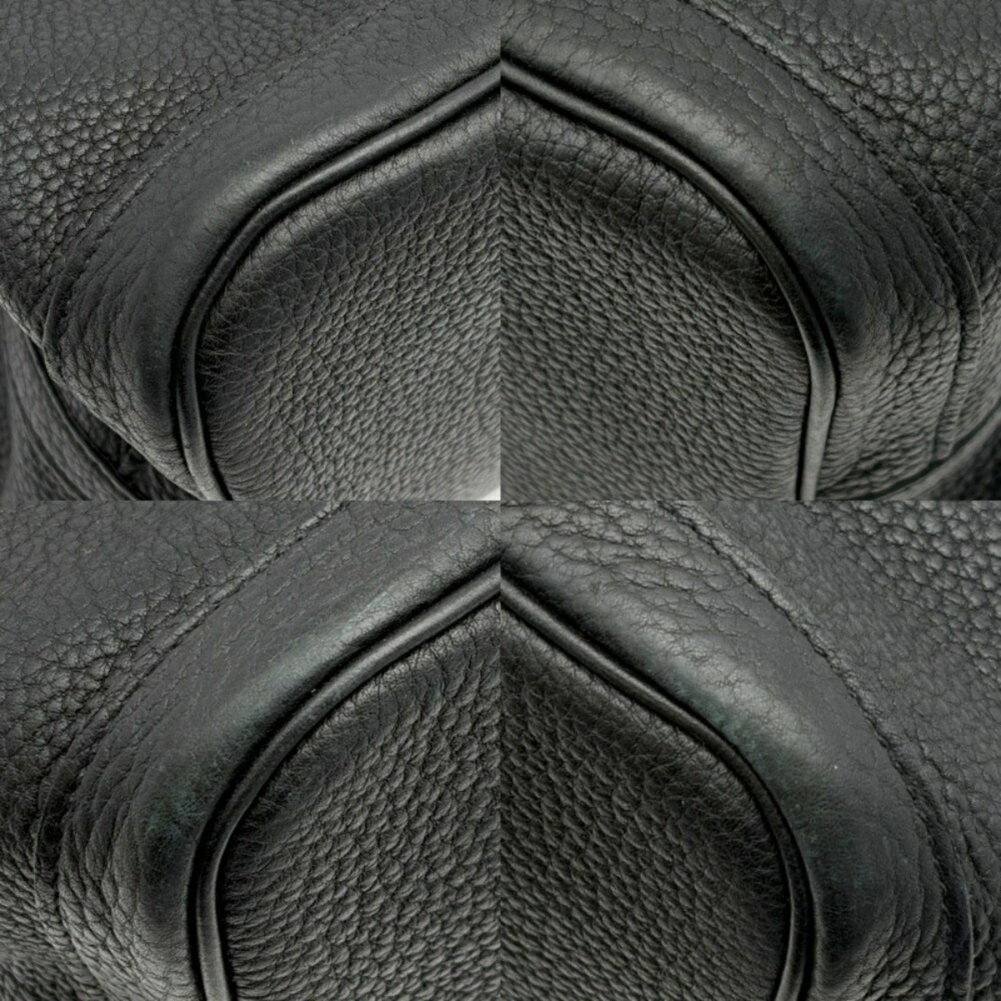 Hermes Hermes Garden PM Tote Bag, Togo Leather, Black Calfskin, □L Stamp Size ONE SIZE - 13 Thumbnail