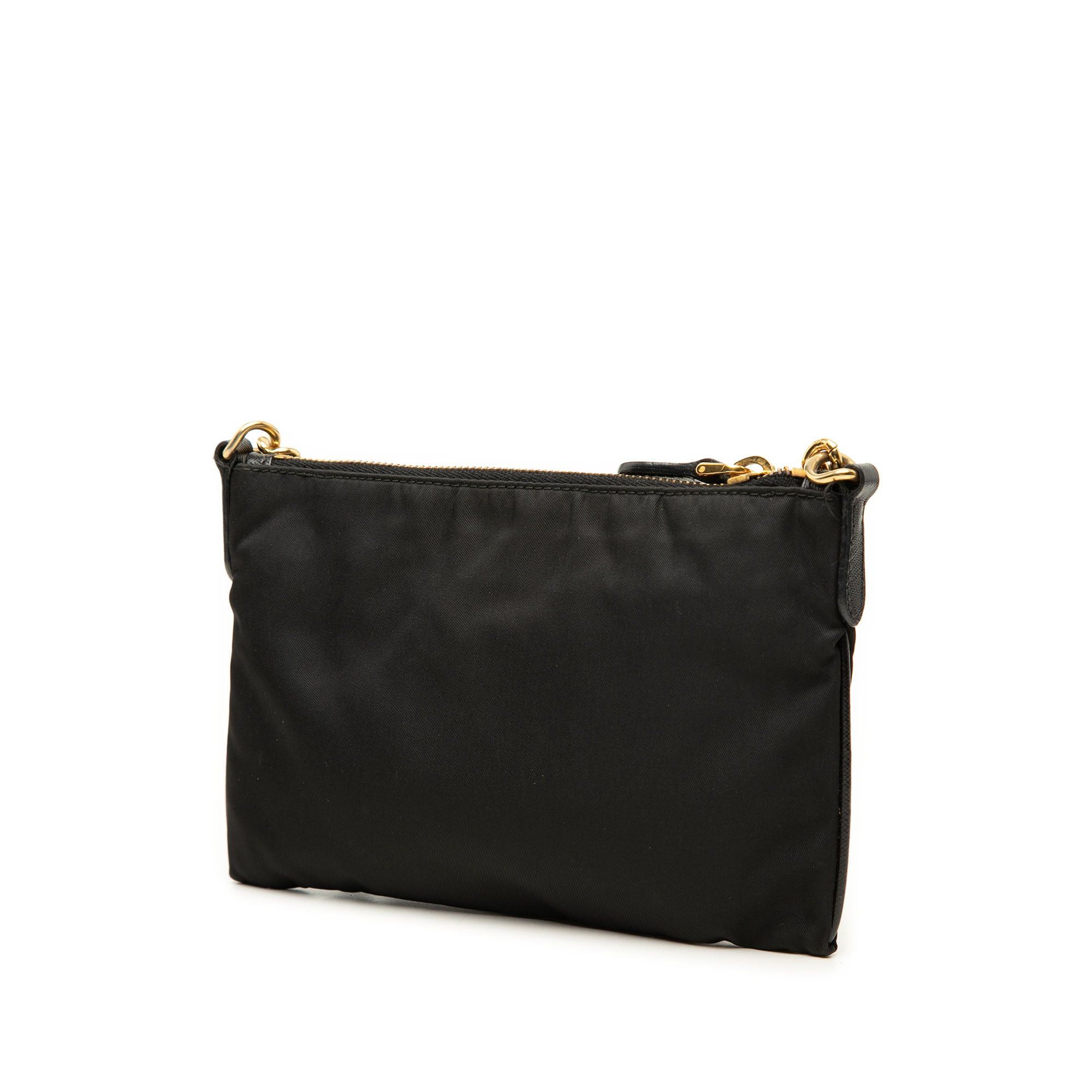 Prada Saffiano Trimmed Tessuto Logo Chain Crossbody Size ONE SIZE - 2 Thumbnail