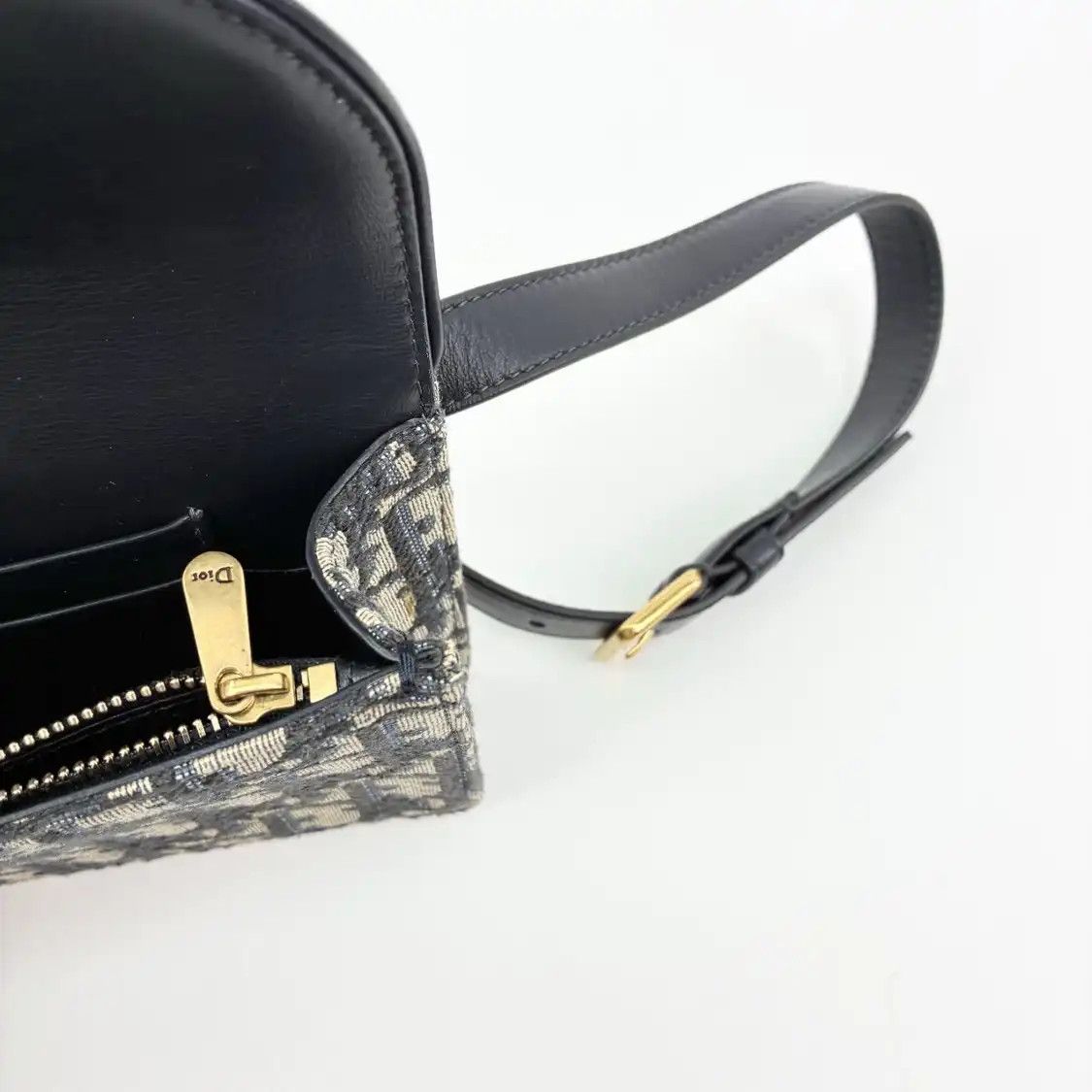 Dior DIOR Saddle green canvas monogram jacquard saddle bag shoulder bag detachable st Size ONE SIZE - 7 Thumbnail