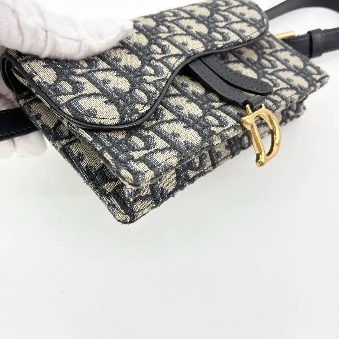 Dior DIOR Saddle green canvas monogram jacquard saddle bag shoulder bag detachable st Size ONE SIZE - 9 Thumbnail