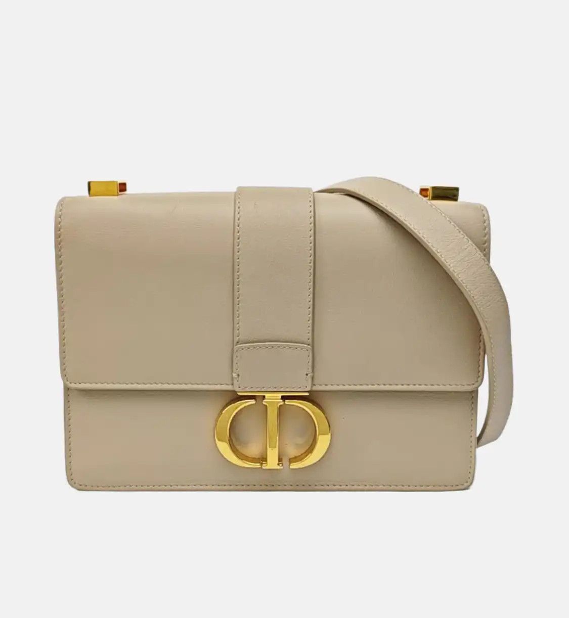 Dior DIOR 30 Montaigne khaki cowhide leather shoulder bag crossbody bag gold hardware Size ONE SIZE - 8 Thumbnail