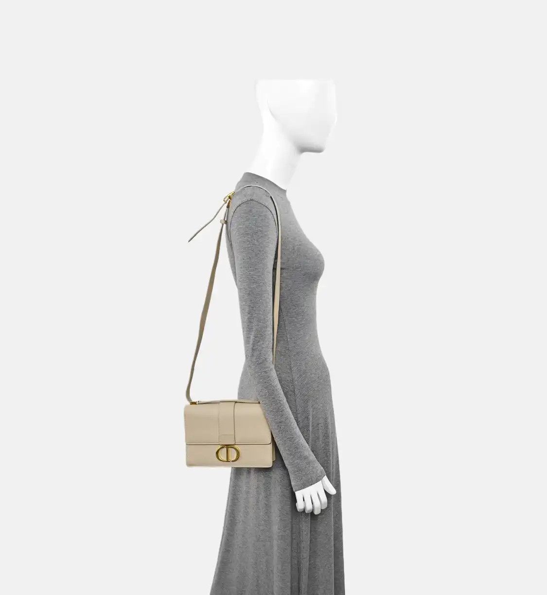 Dior DIOR 30 Montaigne khaki cowhide leather shoulder bag crossbody bag gold hardware Size ONE SIZE - 2 Thumbnail