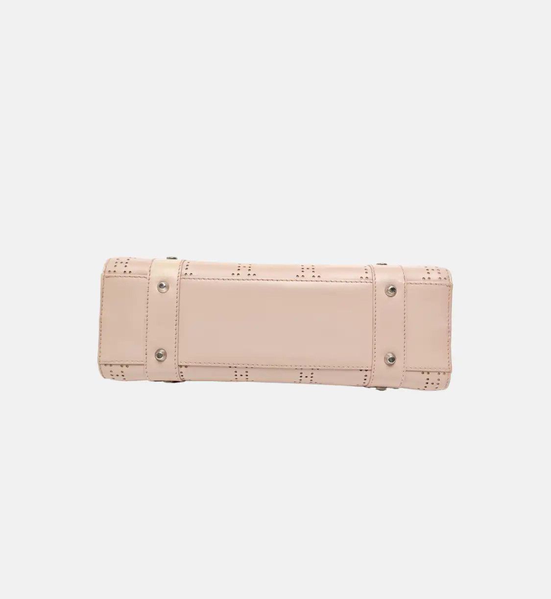 Dior DIOR Lady D-Joy Medium pink cowhide leather rattan plaid cutout Lady Dior bag sh Size ONE SIZE - 6 Thumbnail