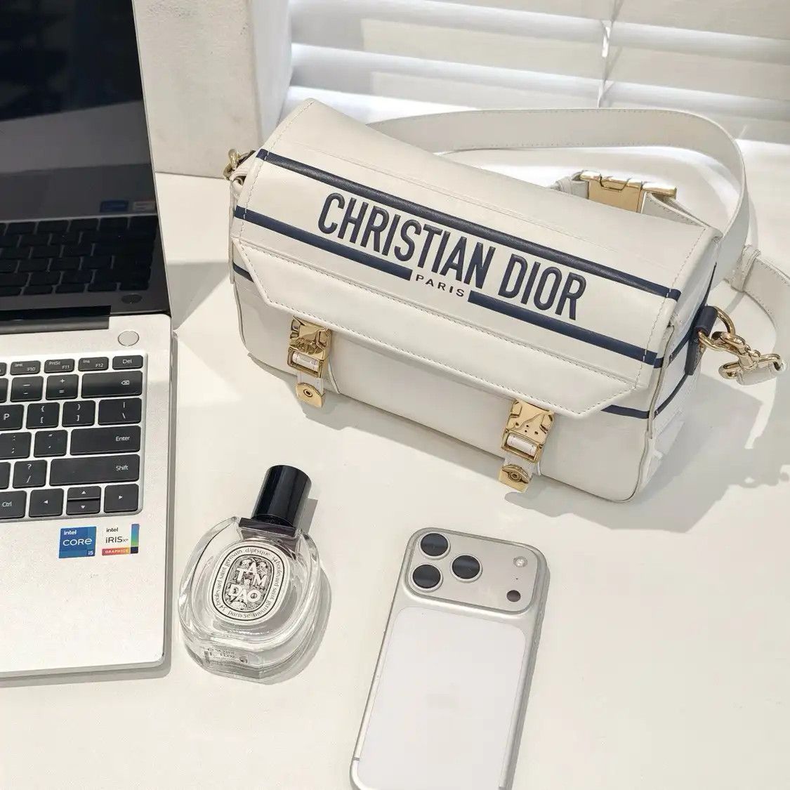 Dior DIOR Diorcamp Small white cowhide leather crossbody bag Size ONE SIZE - 6 Thumbnail
