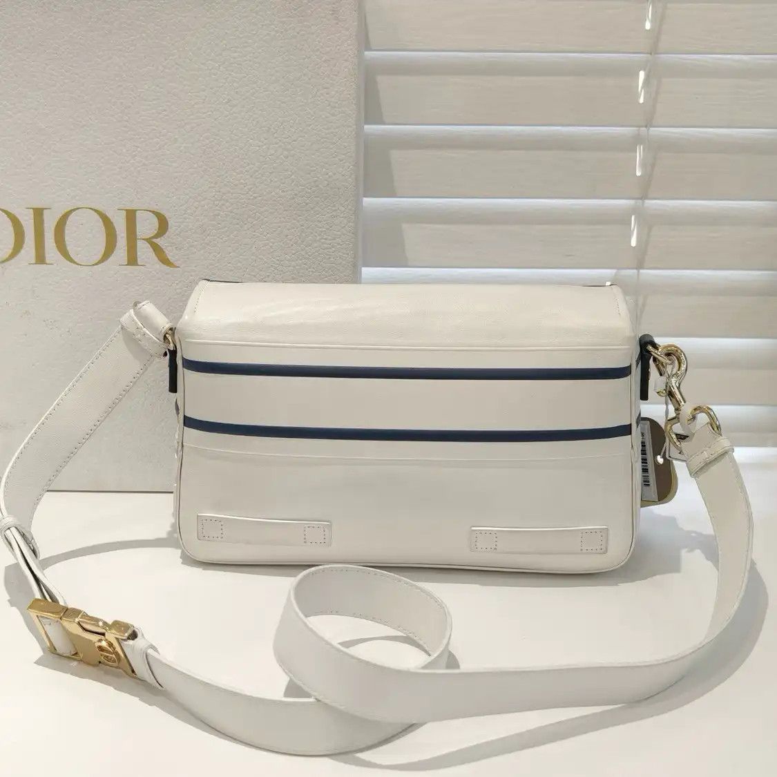 Dior DIOR Diorcamp Small white cowhide leather crossbody bag Size ONE SIZE - 4 Thumbnail