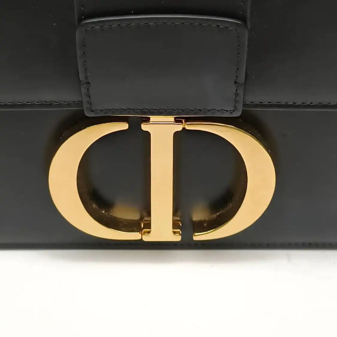 Dior DIOR 30 Montaigne black cowhide leather Montaigne bag crossbody bag gold hardwar Size ONE SIZE - 7 Thumbnail
