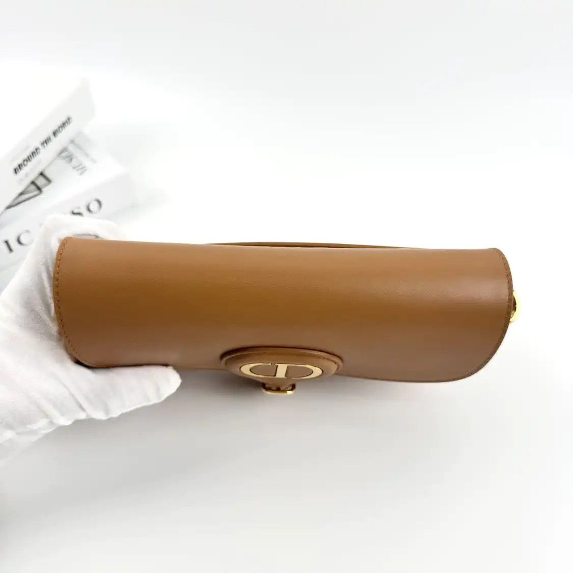 Dior DIOR Bobby brown cowhide leather shoulder bag detachable strap Size ONE SIZE - 7 Thumbnail