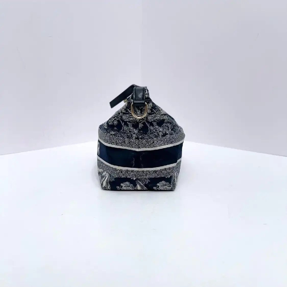 Dior DIOR Diortravel Nomad Medium dark bluefabric embroidery jacquard Nomad bag handb Size ONE SIZE - 7 Thumbnail