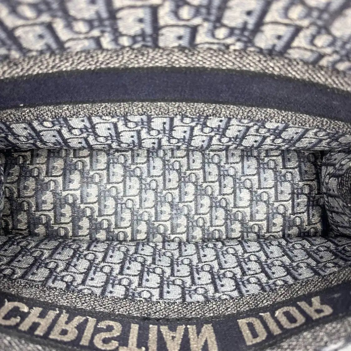 Dior DIOR Book Tote Large blue canvas monogram embroidery shoulder bag Size ONE SIZE - 6 Thumbnail