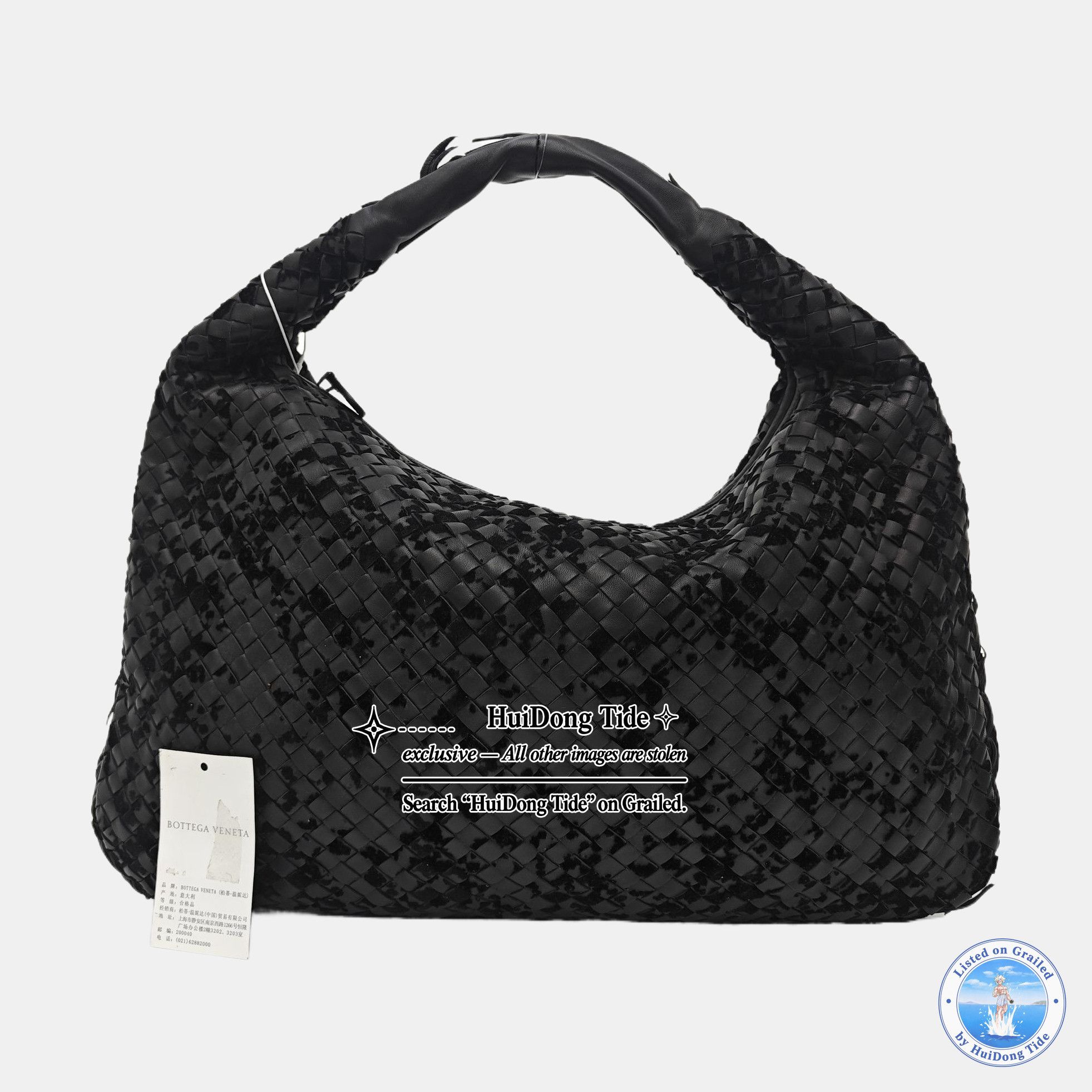 Bottega Veneta Bottega Veneta Intrecciato Black Leather Shoulder Bag Size ONE SIZE - 7 Thumbnail
