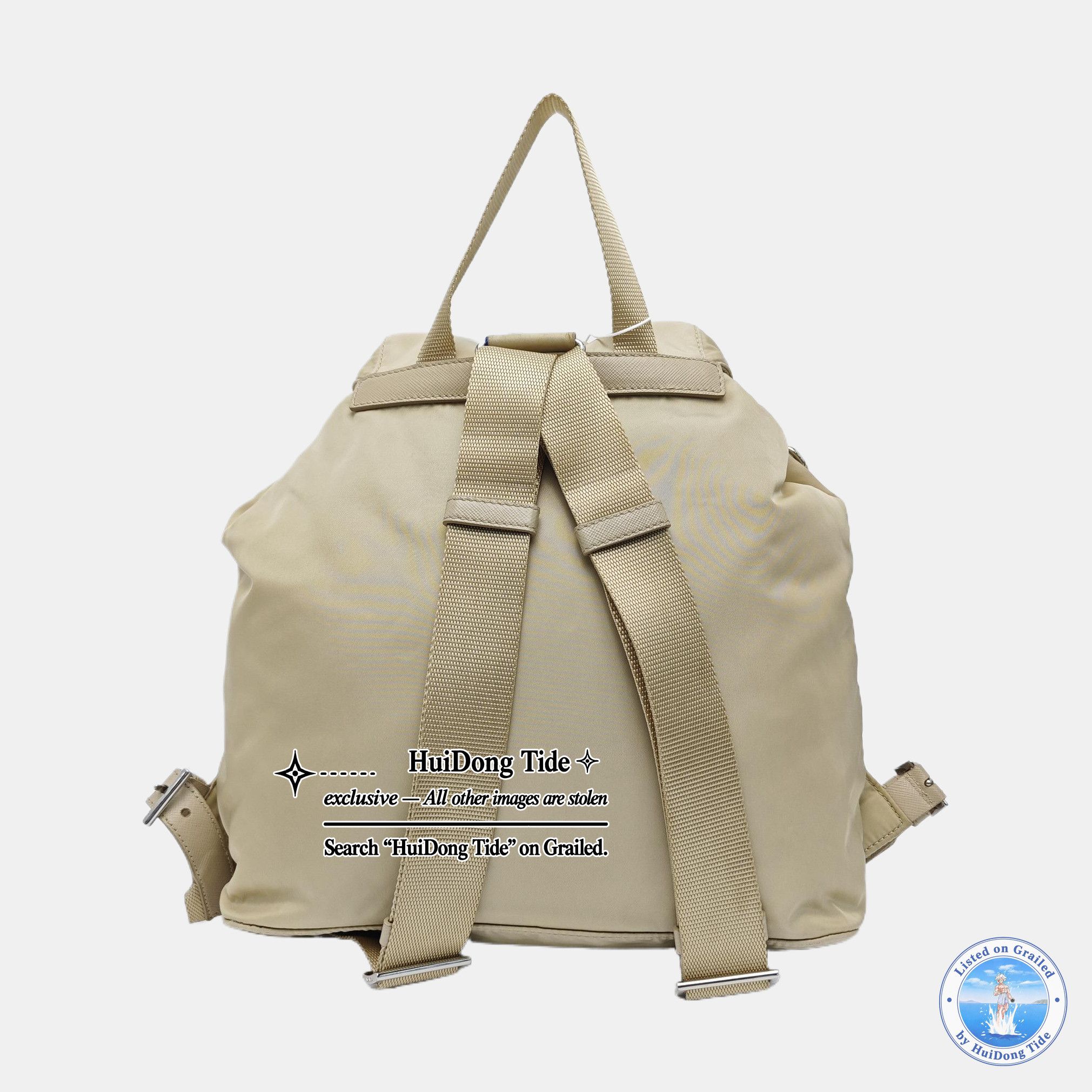 Prada Prada Nylon Logo Backpack Size ONE SIZE Size ONE SIZE - 4 Thumbnail
