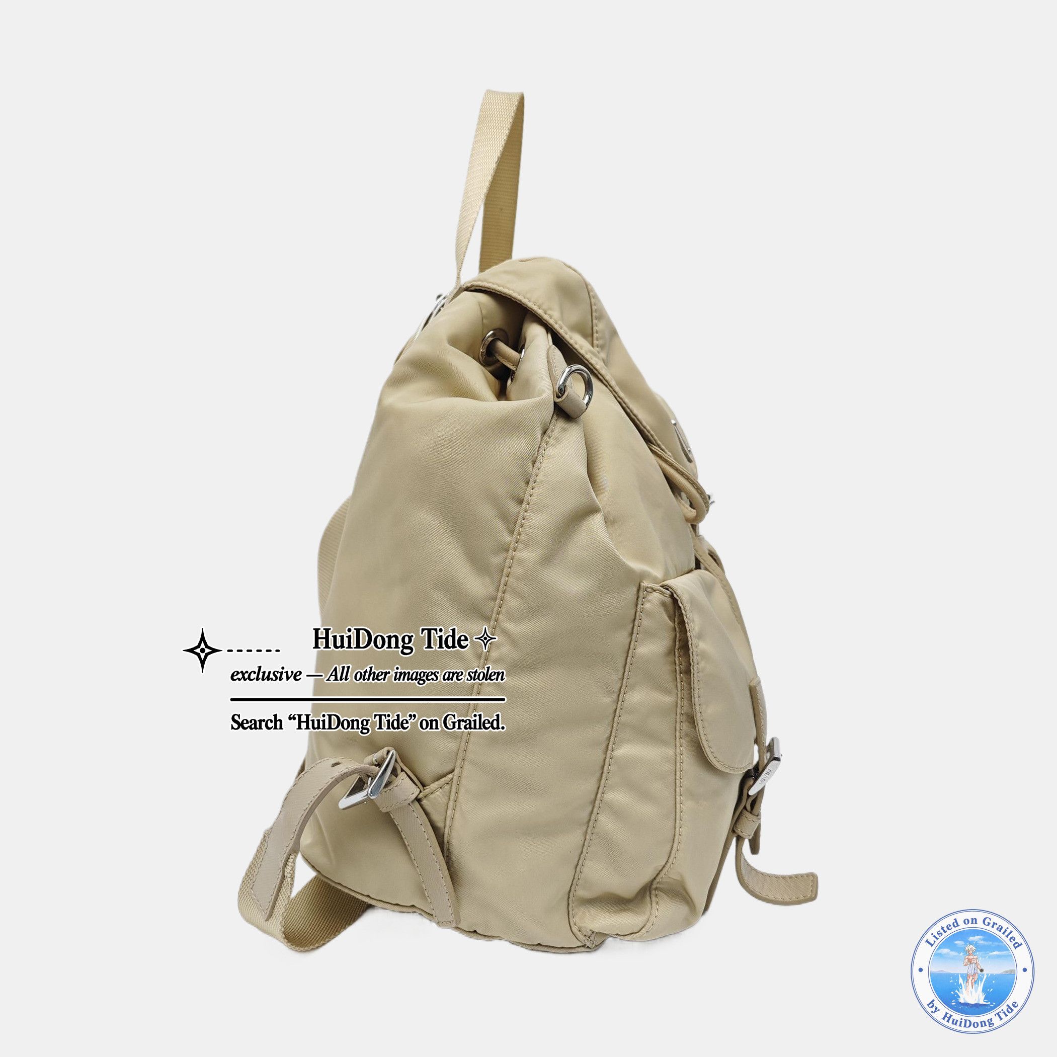 Prada Prada Nylon Logo Backpack Size ONE SIZE Size ONE SIZE - 3 Thumbnail