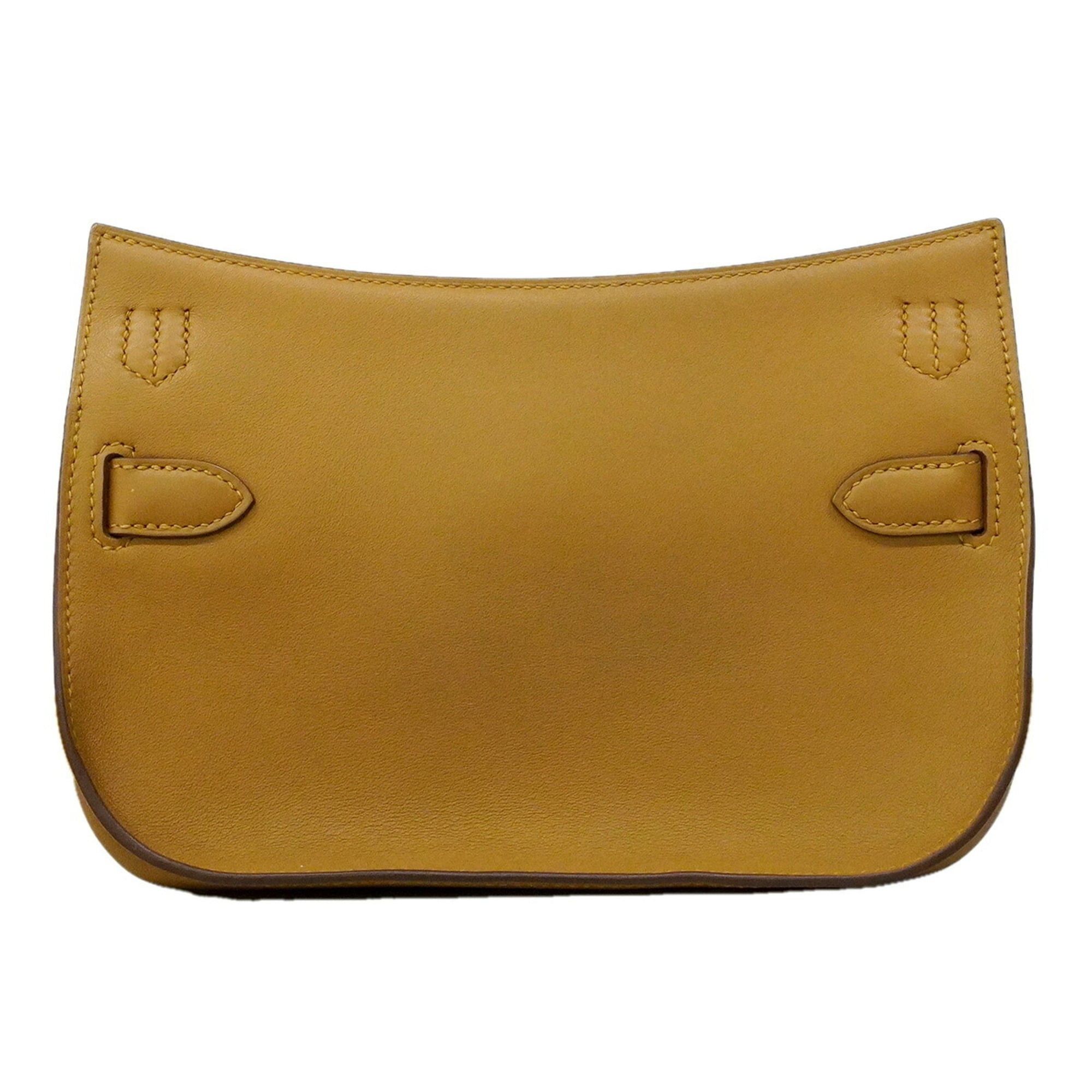 Hermes Hermes Jypsiere Mini Swift Shoulder Bag, Sesame, B Stamp, Women's, OP023317 Size ONE SIZE - 9 Thumbnail