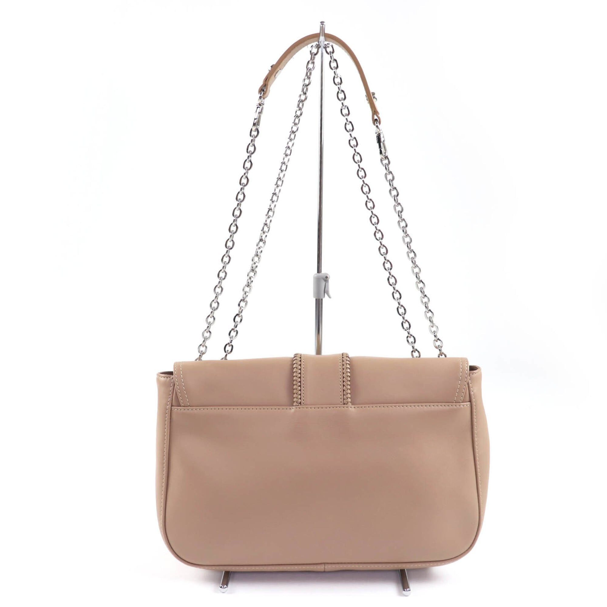 Longchamp Longchamp Amazone Chain 2-Way Leather Handbag/Shoulder Bag, Brown, with Dust Made in France, Women's Size ONE SIZE - 3 Thumbnail