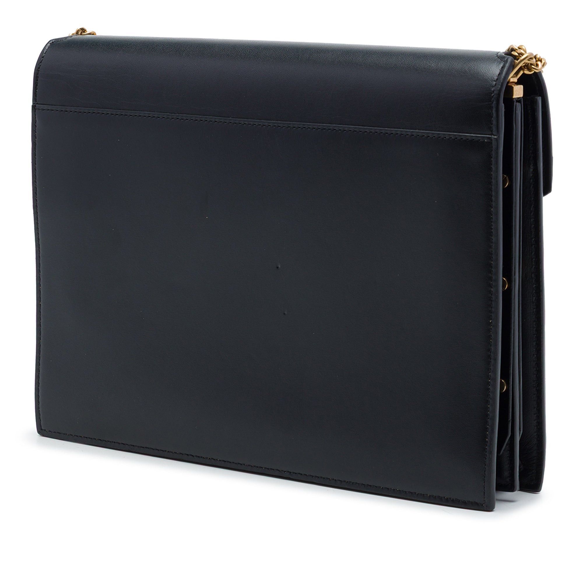 Saint Laurent Paris Smooth Calfskin Monogram Cassandra Clasp Bag Size ONE SIZE - 2 Thumbnail