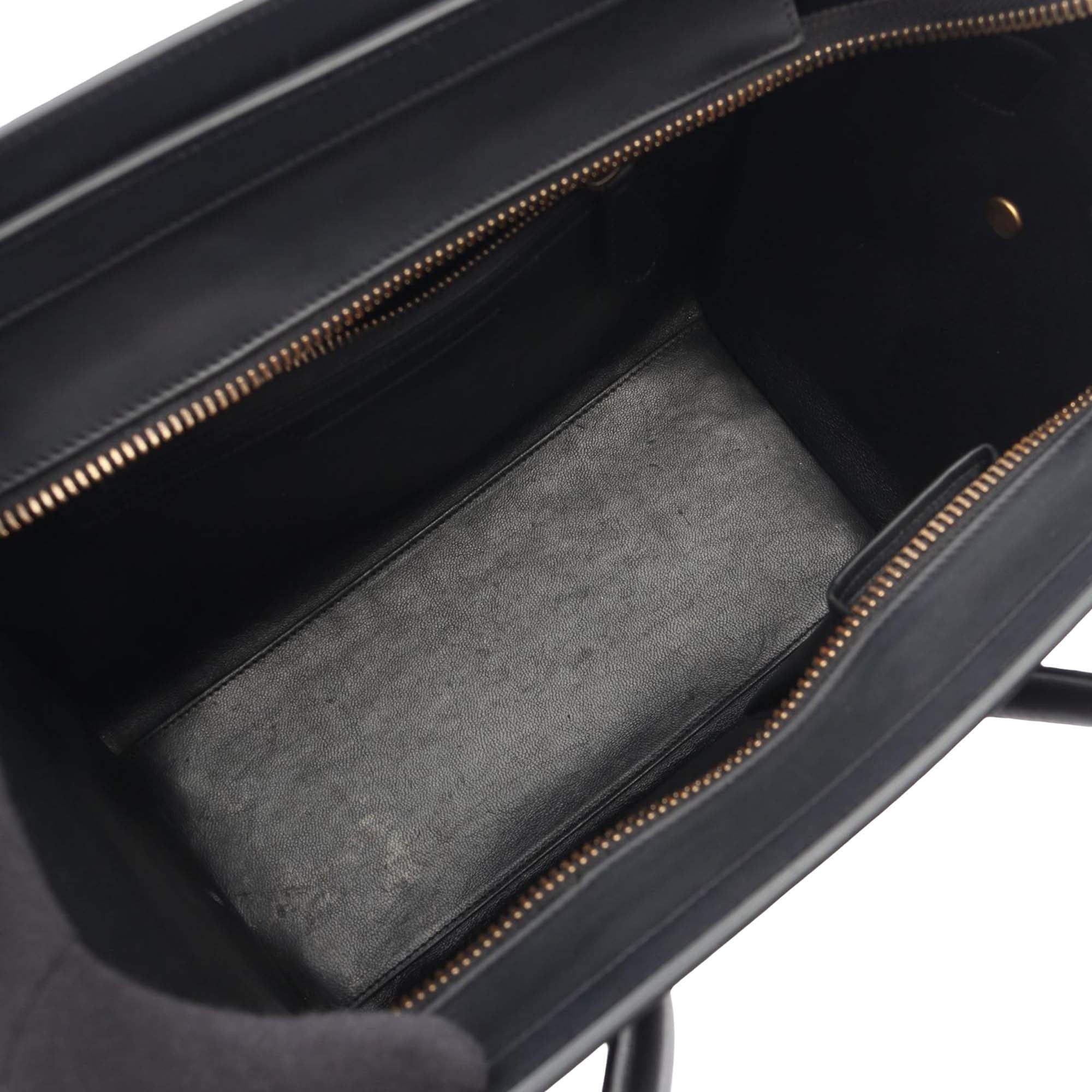 Celine Micro Tricolor Leather Luggage Tote Size ONE SIZE - 3 Thumbnail