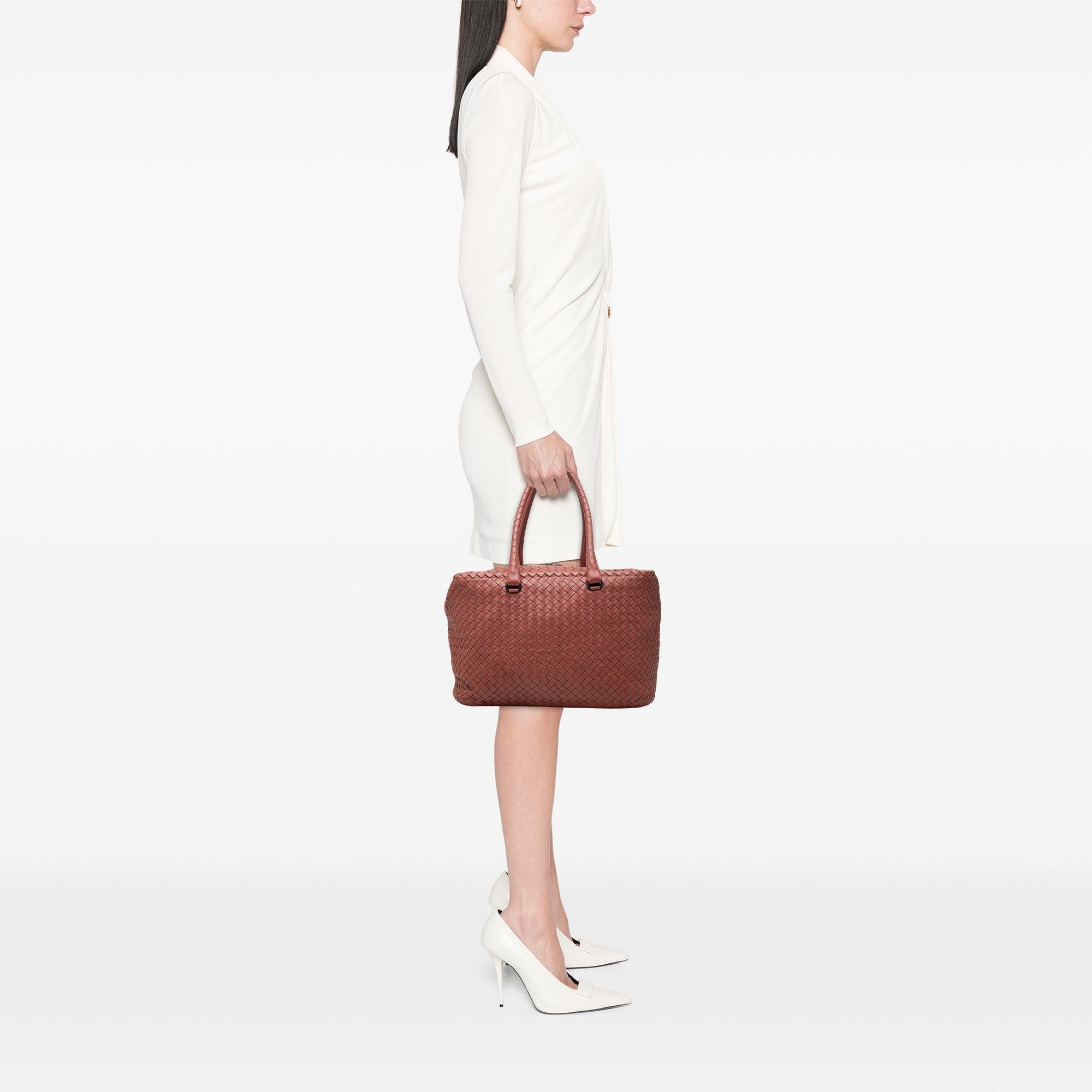 Bottega Veneta Nappa Intrecciato Brick Tote Size ONE SIZE - 6 Thumbnail