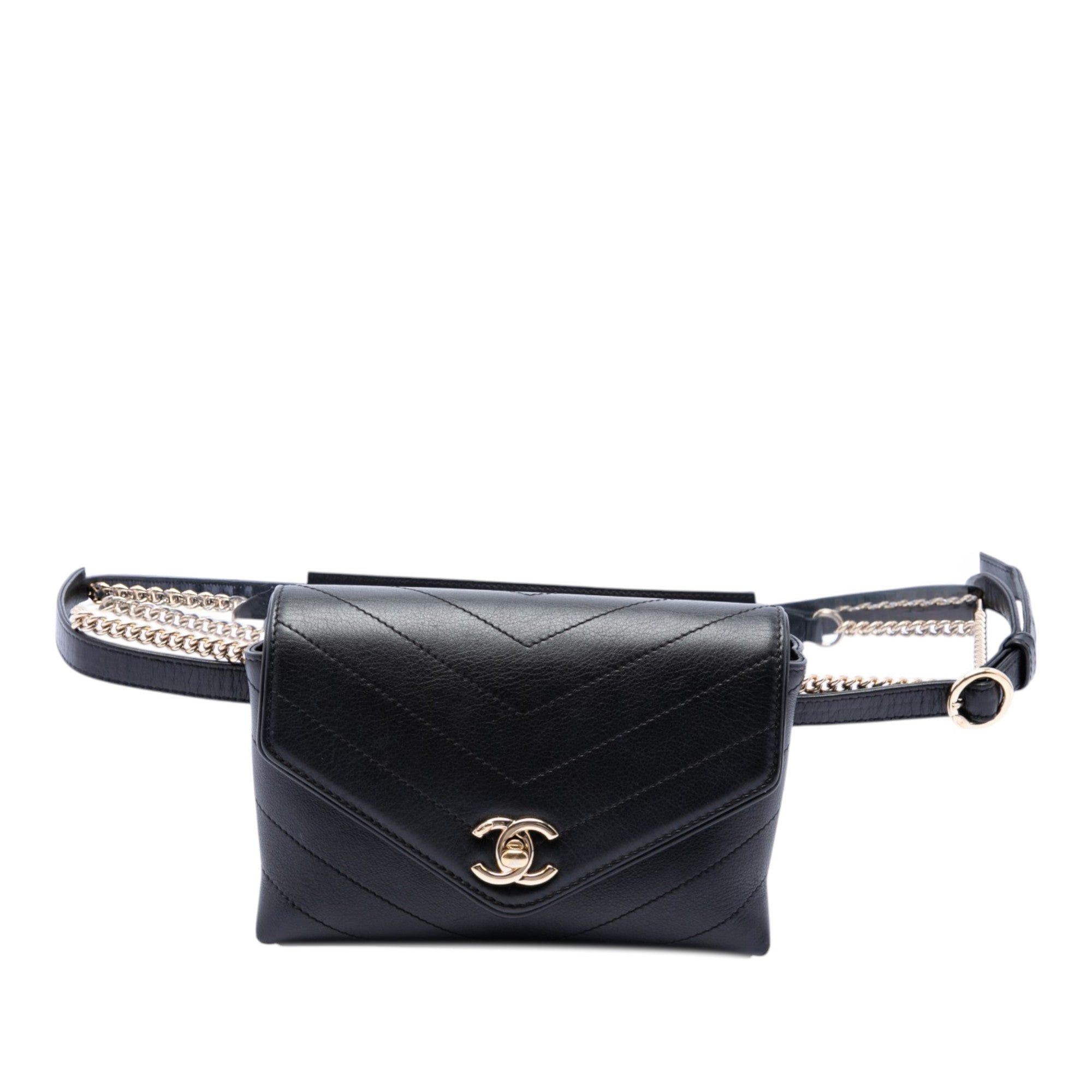Chanel Chevron Calfskin Stitched Coco Belt Bag Size ONE SIZE - 6 Thumbnail