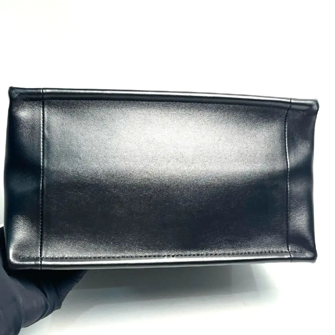 Dior DIOR Book Tote black sheepskin rattan plaid quilted shoulder bag Size ONE SIZE - 5 Thumbnail