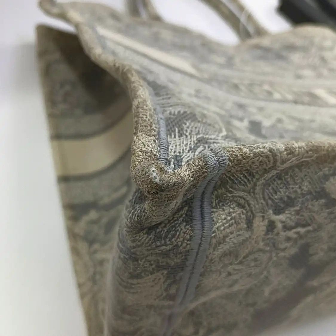 Dior DIOR Book Tote Large grey fabric jacquard handbag Size ONE SIZE - 11 Thumbnail