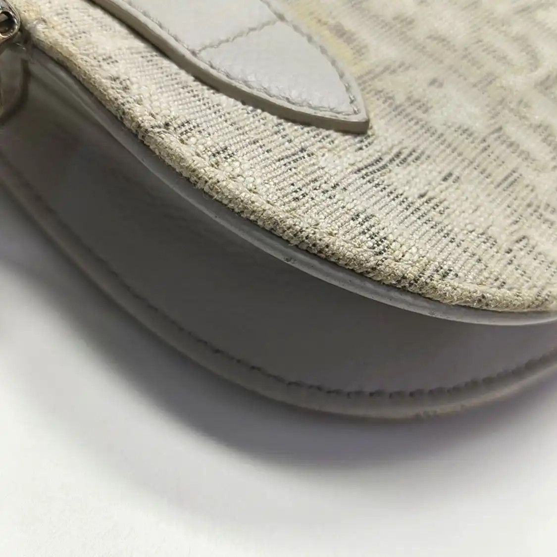 Dior DIOR Saddle beige canvas monogram jacquard saddle bag shoulder bag crossbody sil Size ONE SIZE - 15 Thumbnail