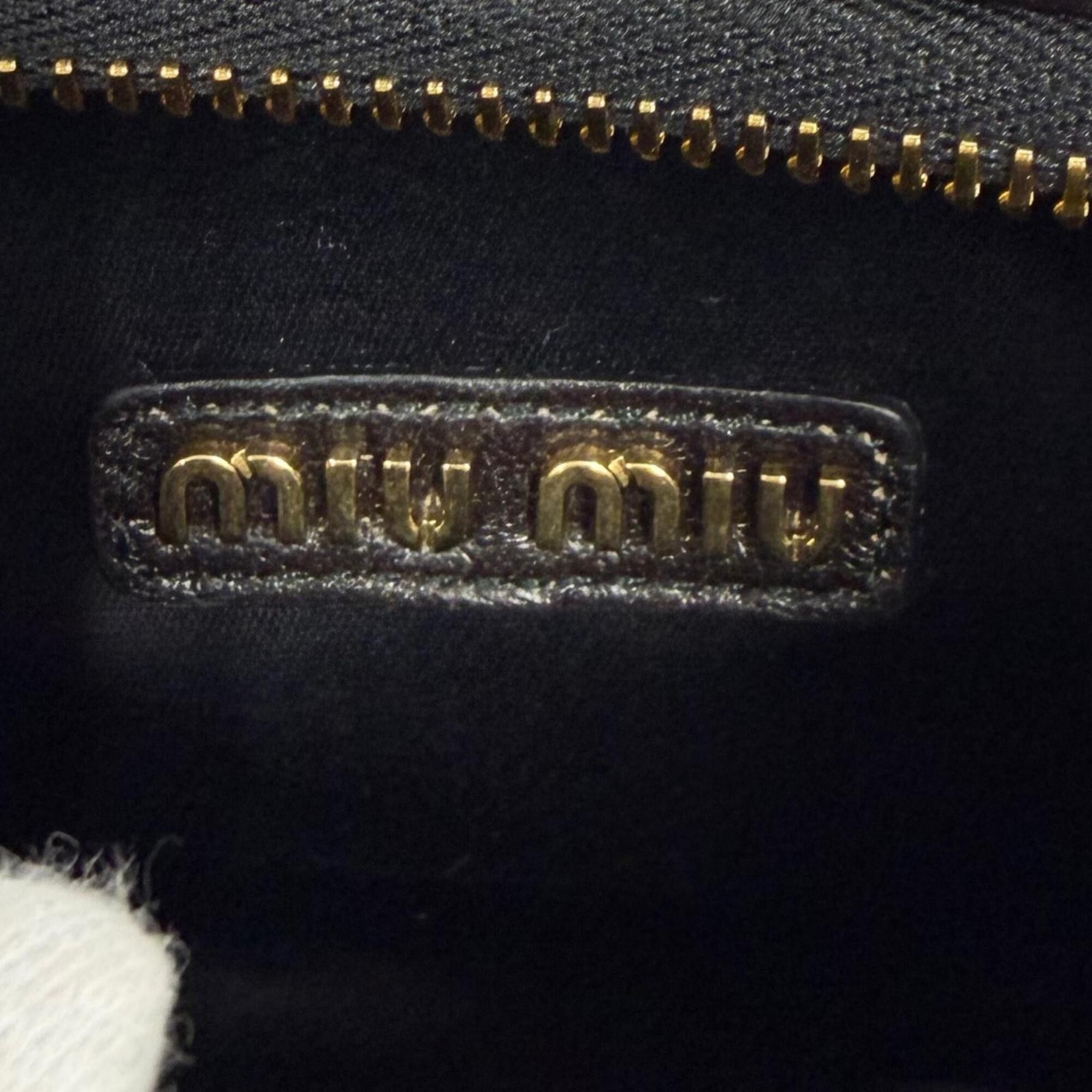 Miu Miu Miu Miu MIUMIU Wonder Matelassé Leather Hobo Bag, CAFFE Logo Hardware, 2-Way Shoulder Made in Italy, Women's Size ONE SIZE - 10 Thumbnail