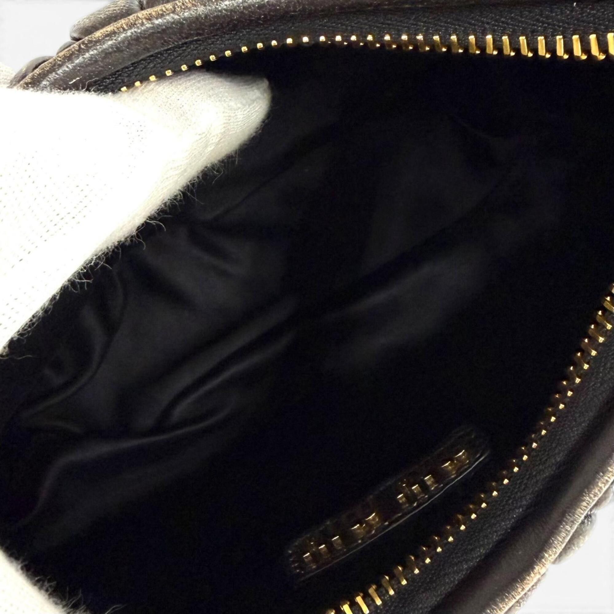 Miu Miu Miu Miu MIUMIU Wonder Matelassé Leather Hobo Bag, CAFFE Logo Hardware, 2-Way Shoulder Made in Italy, Women's Size ONE SIZE - 4 Thumbnail