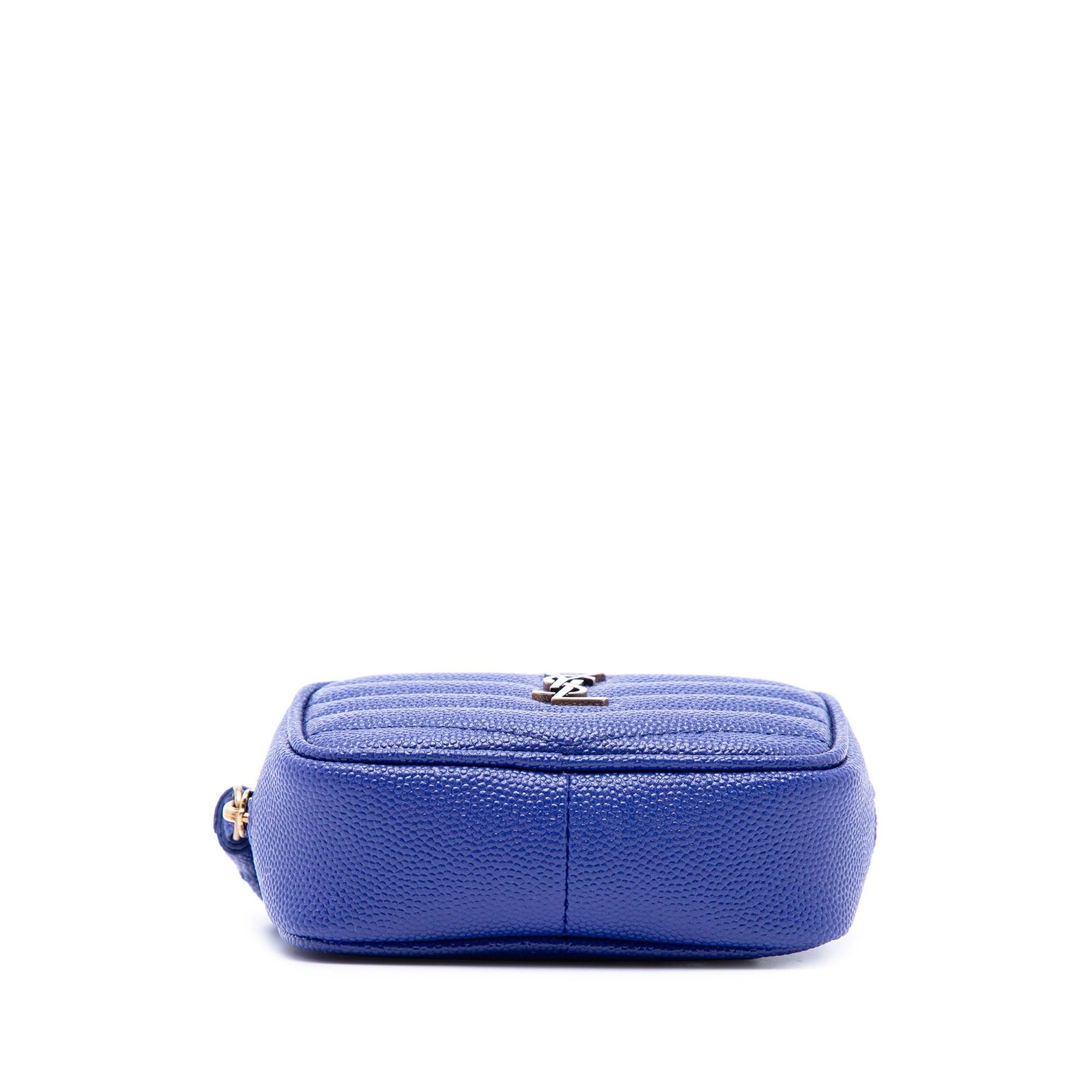 Saint Laurent Paris Baby Chevron Grain De Poudre Monogram Lou Camera Bag Size ONE SIZE - 3 Thumbnail