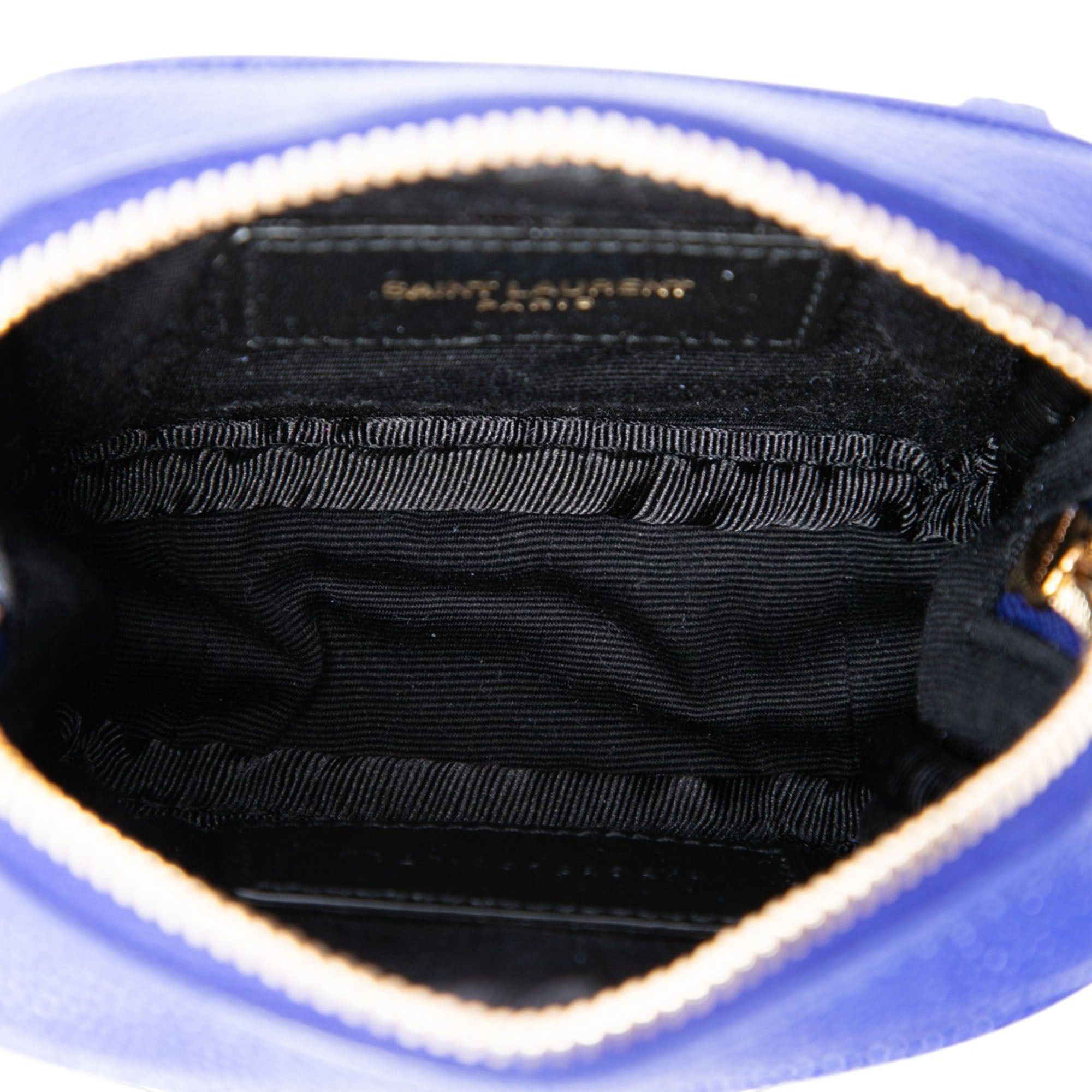 Saint Laurent Paris Baby Chevron Grain De Poudre Monogram Lou Camera Bag Size ONE SIZE - 4 Thumbnail