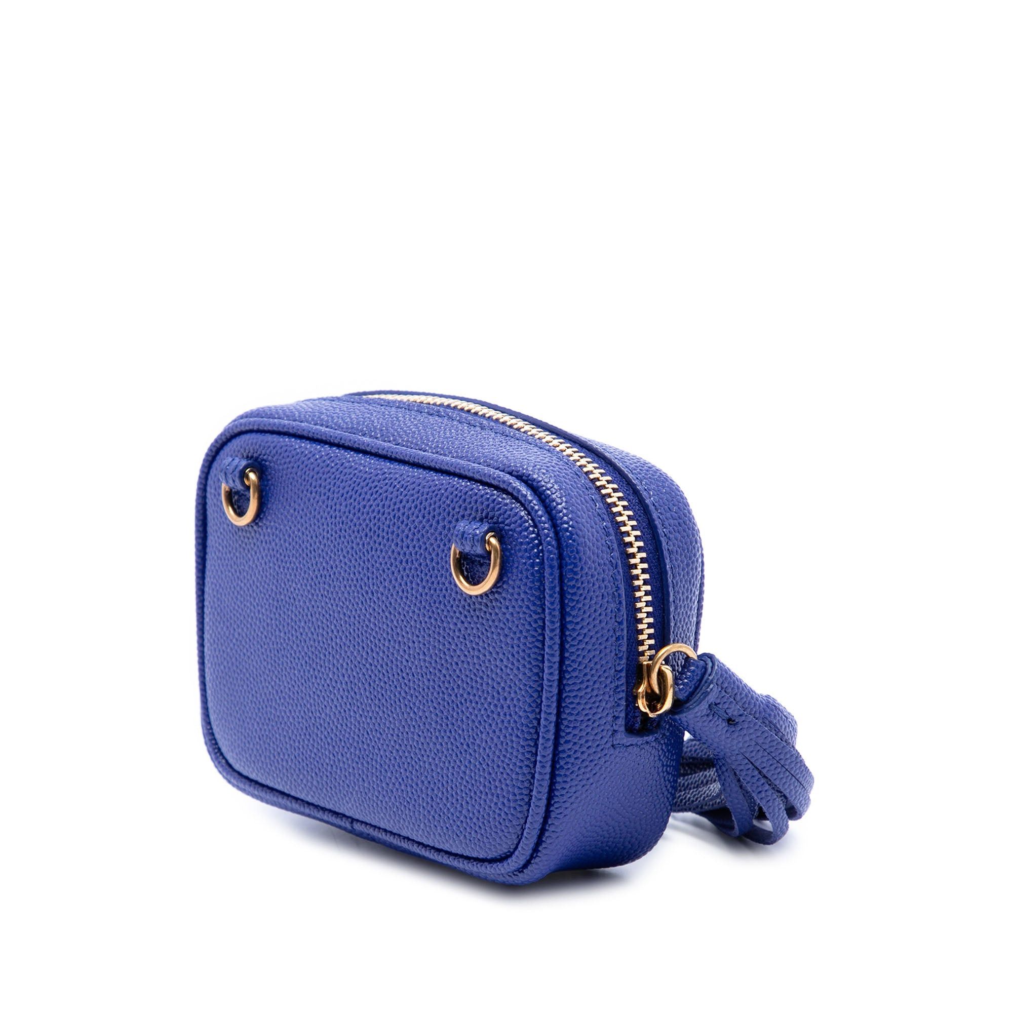 Saint Laurent Paris Baby Chevron Grain De Poudre Monogram Lou Camera Bag Size ONE SIZE - 2 Thumbnail