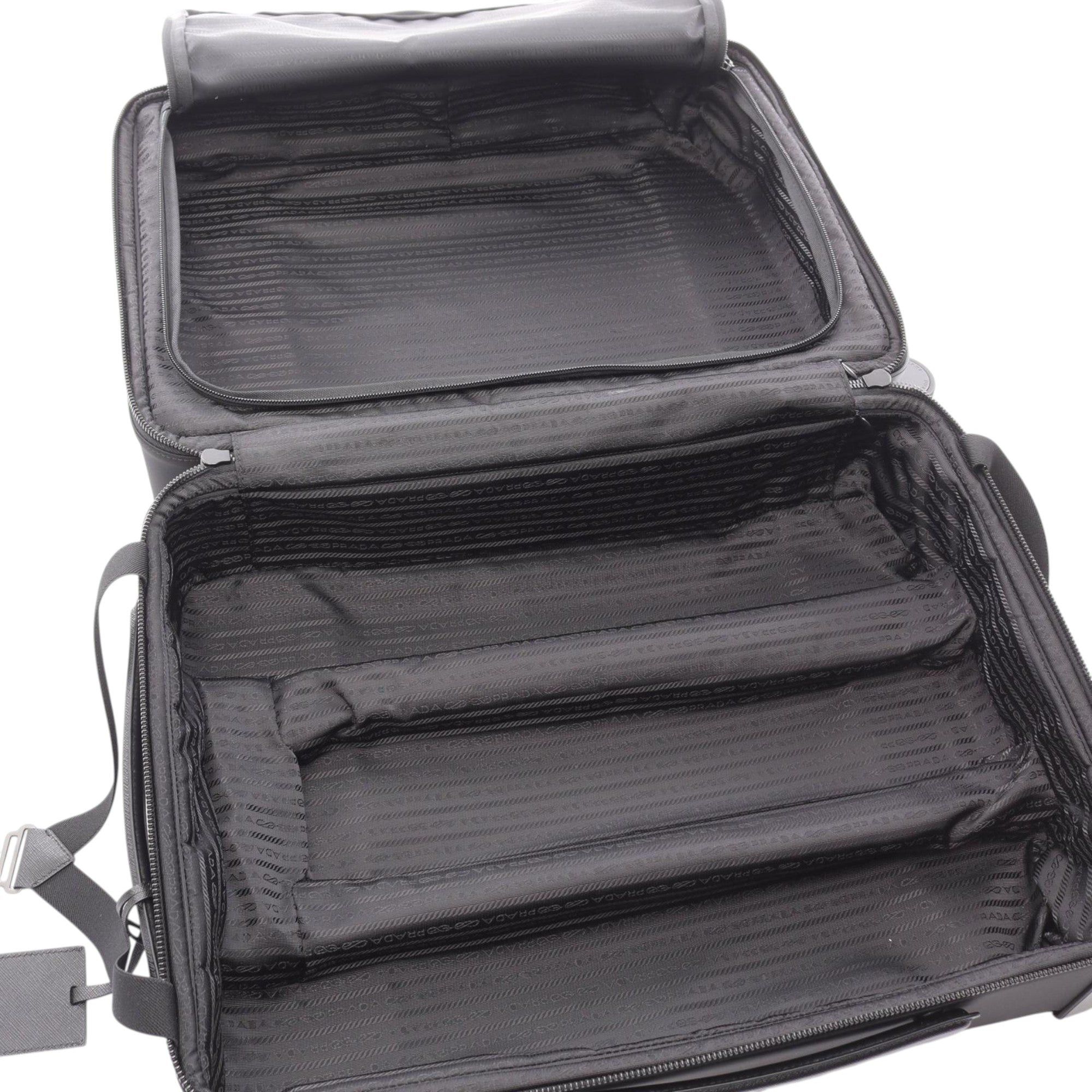 Prada Tessuto and Saffiano Trimmed Trolley Size ONE SIZE - 3 Thumbnail