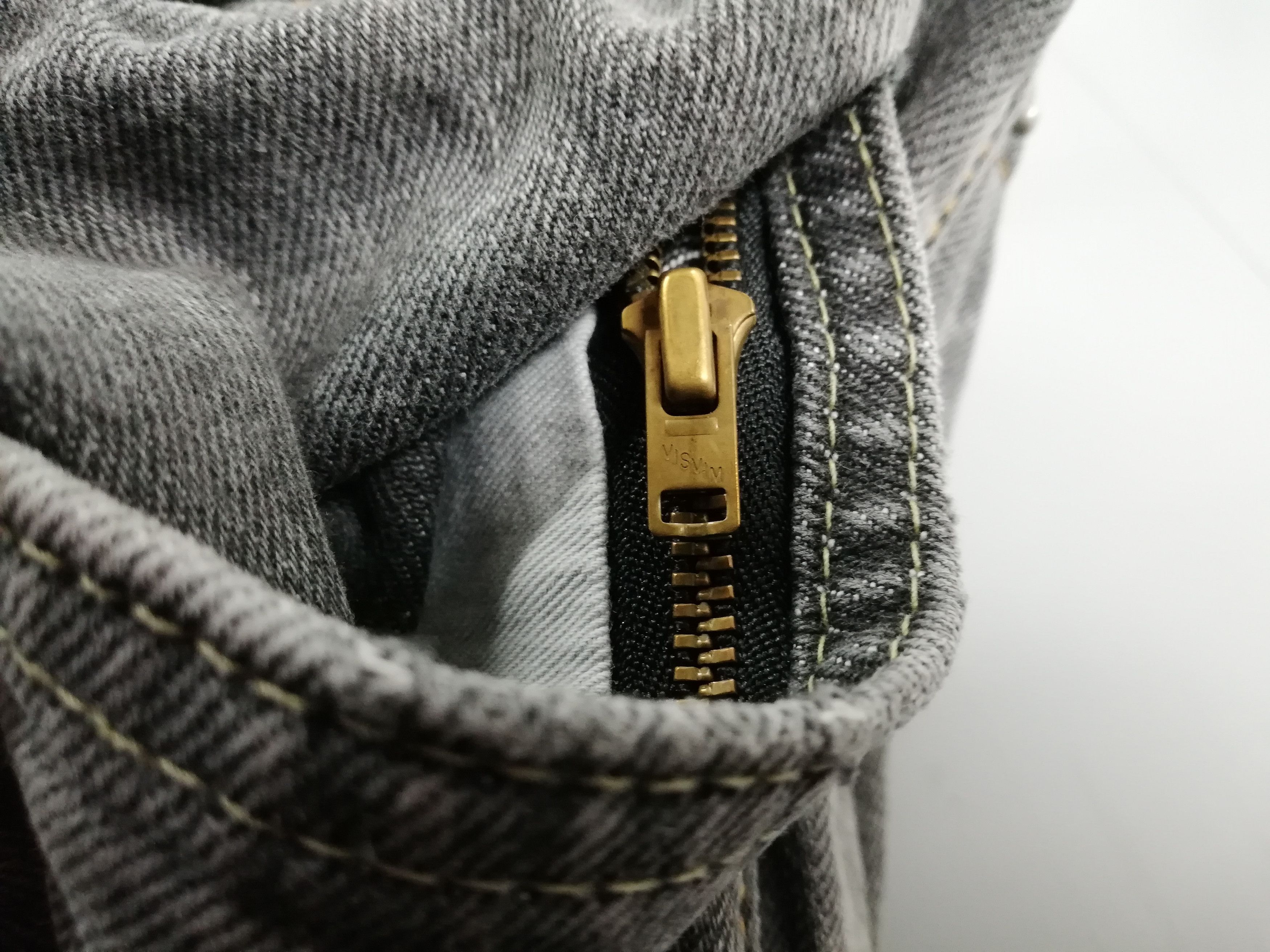 Visvim Social Sculpture 04D5 Black Damaged Denim | Grailed