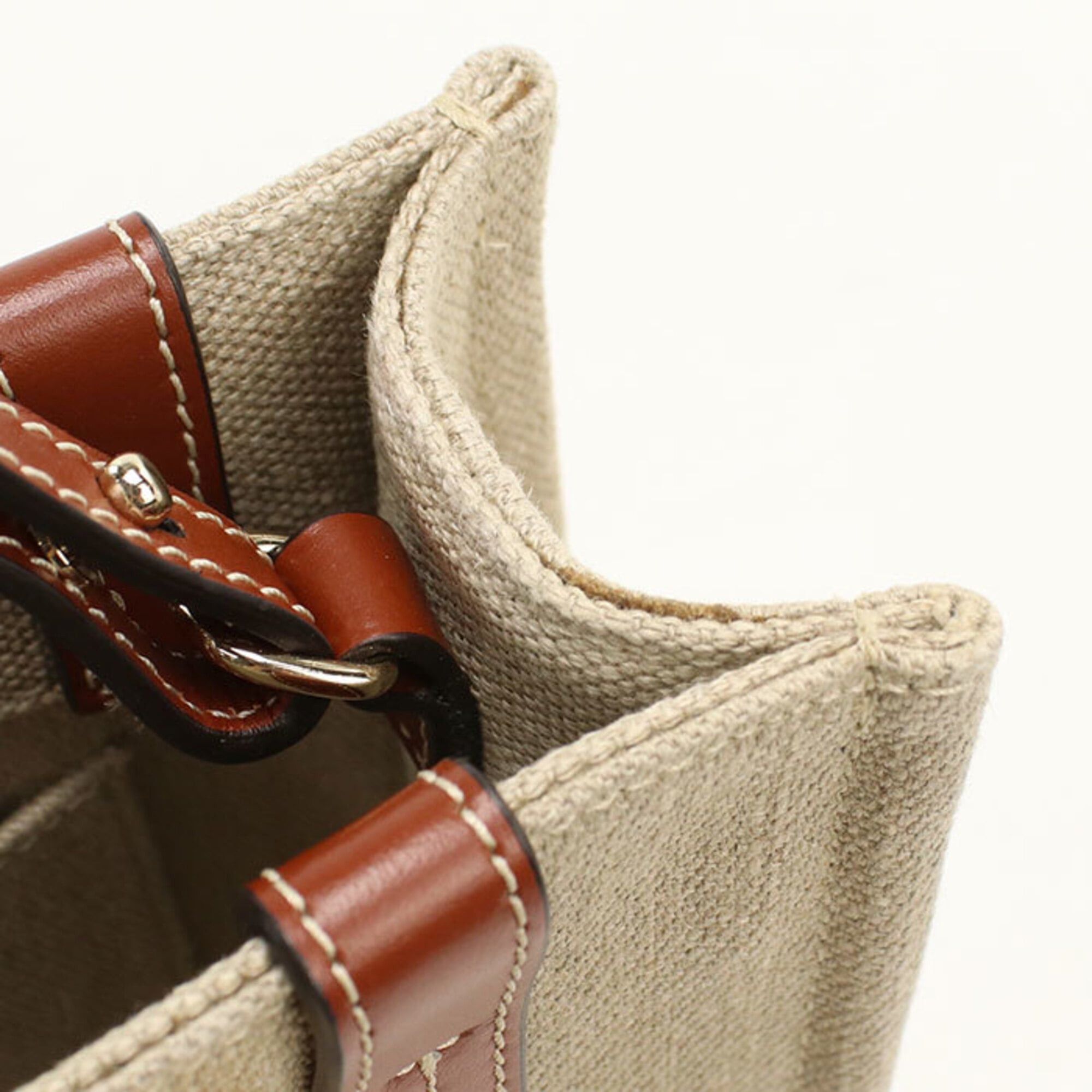 Chloe Chloé Chloe tote bag CHC22AS397 Small WOODY Women's Beige Size ONE SIZE - 7 Thumbnail