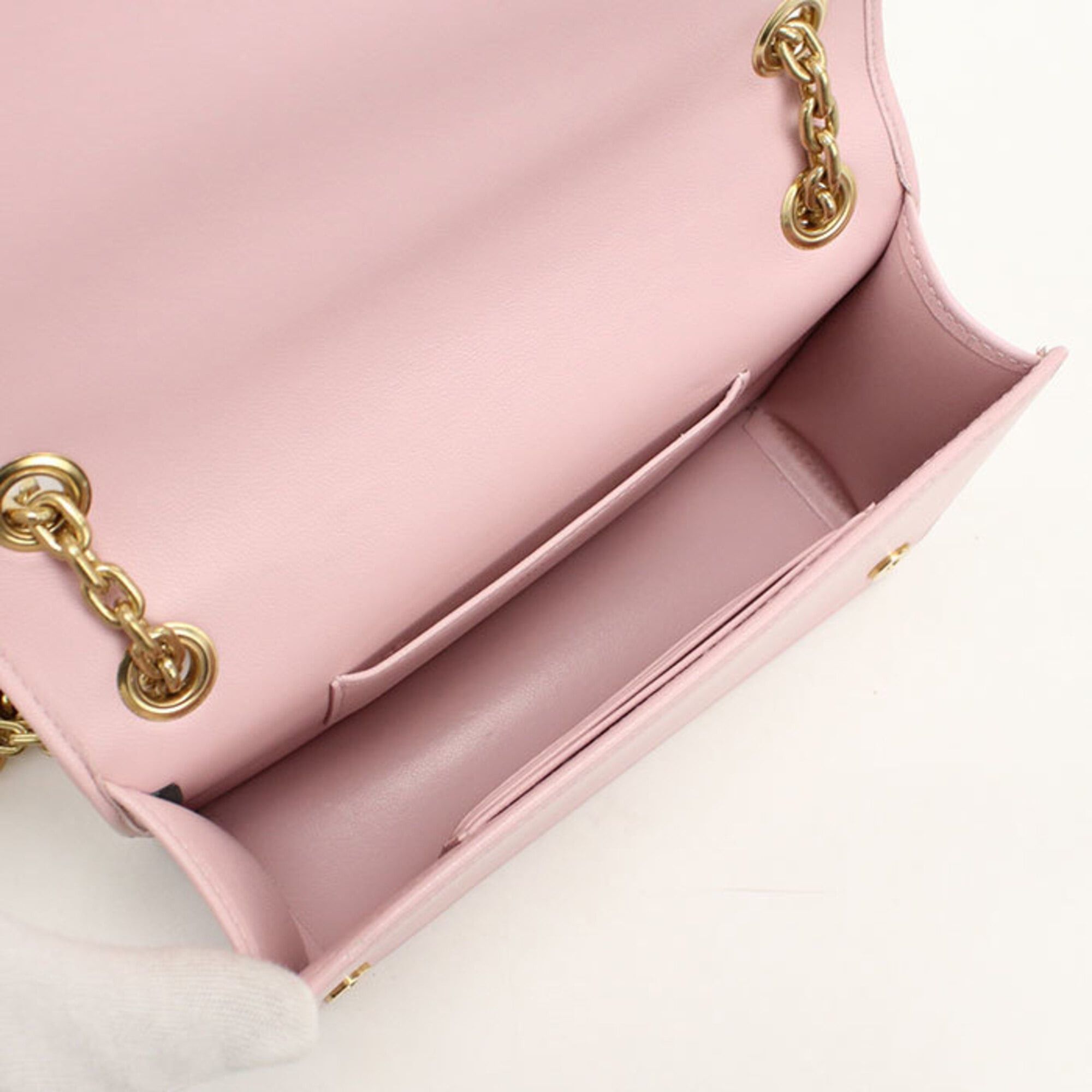 Miu Miu Miu Miu MIUMIU (OUTLET) Miu Outlet Shoulder Bag 5BP065 Chain Matelassé Women's Pink Size ONE SIZE - 3 Thumbnail