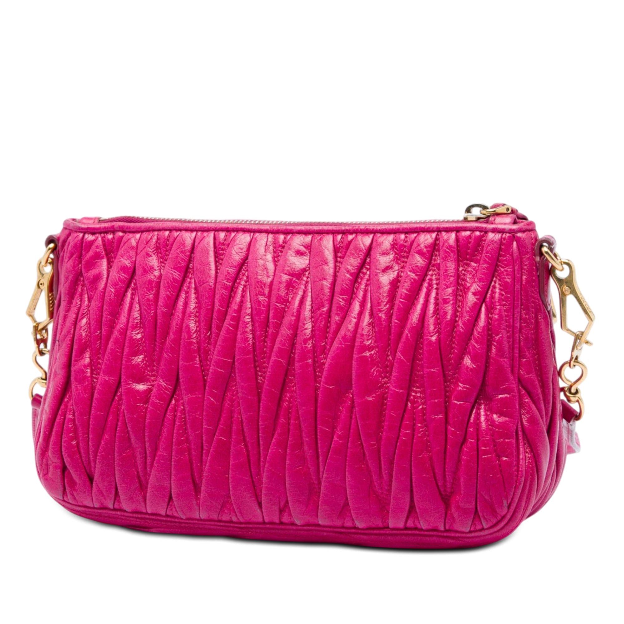 Miu Miu Matelasse Nappa Lux Charm Shoulder Bag Size ONE SIZE - 2 Thumbnail