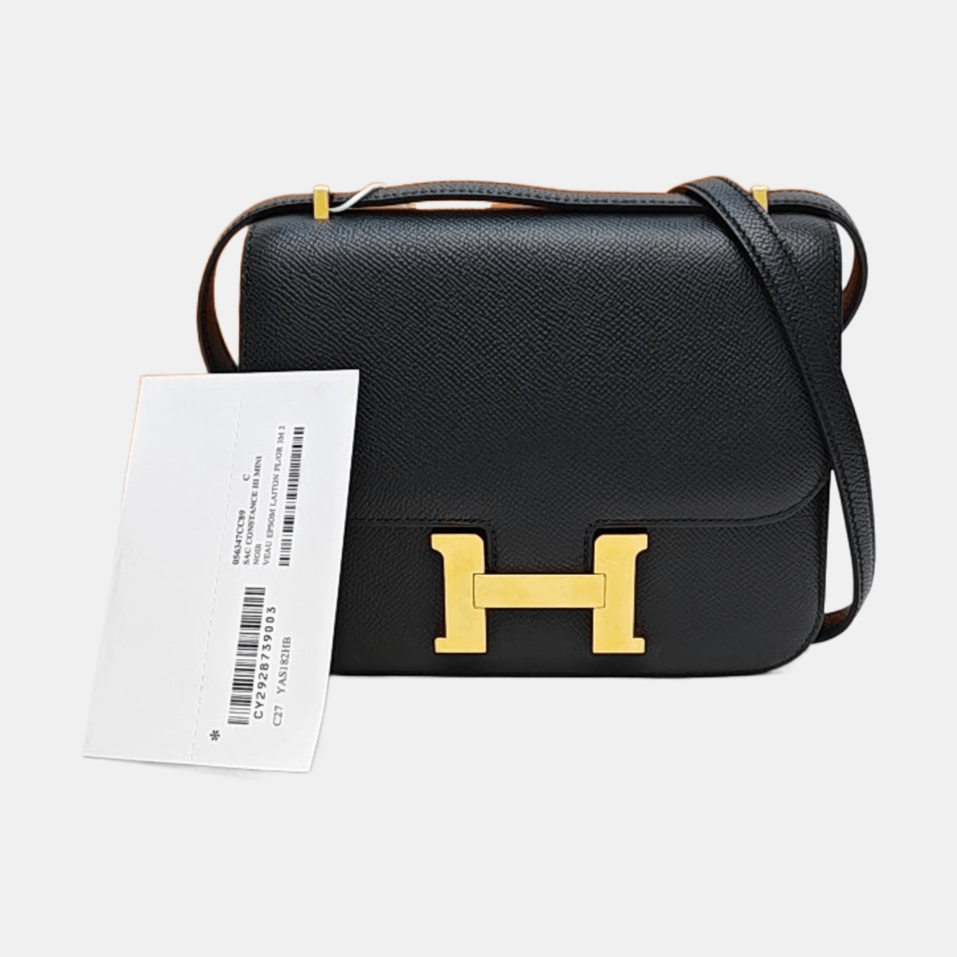 Hermes HERMÈS Constance Mini Epsom Shoulder Bag Black Size ONE SIZE - 7 Thumbnail