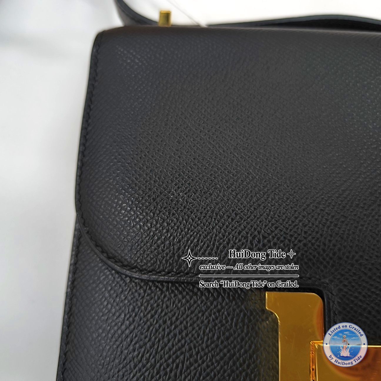 Hermes HERMÈS Constance Mini Epsom Shoulder Bag Black Size ONE SIZE - 9 Thumbnail