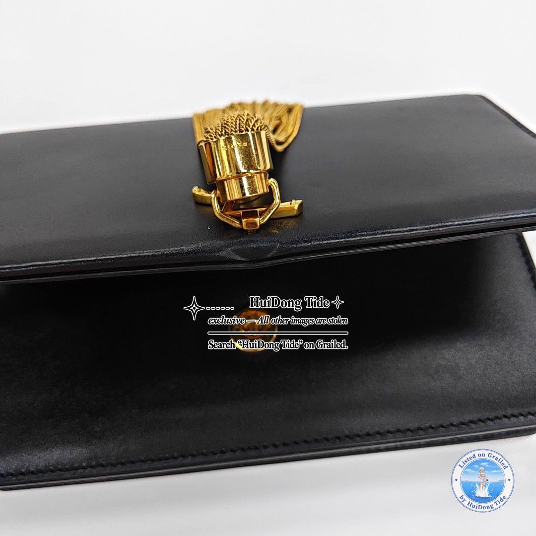 Saint Laurent Paris Saint Laurent Kate Tassel Shoulder Bag Black Size ONE SIZE - 9 Thumbnail