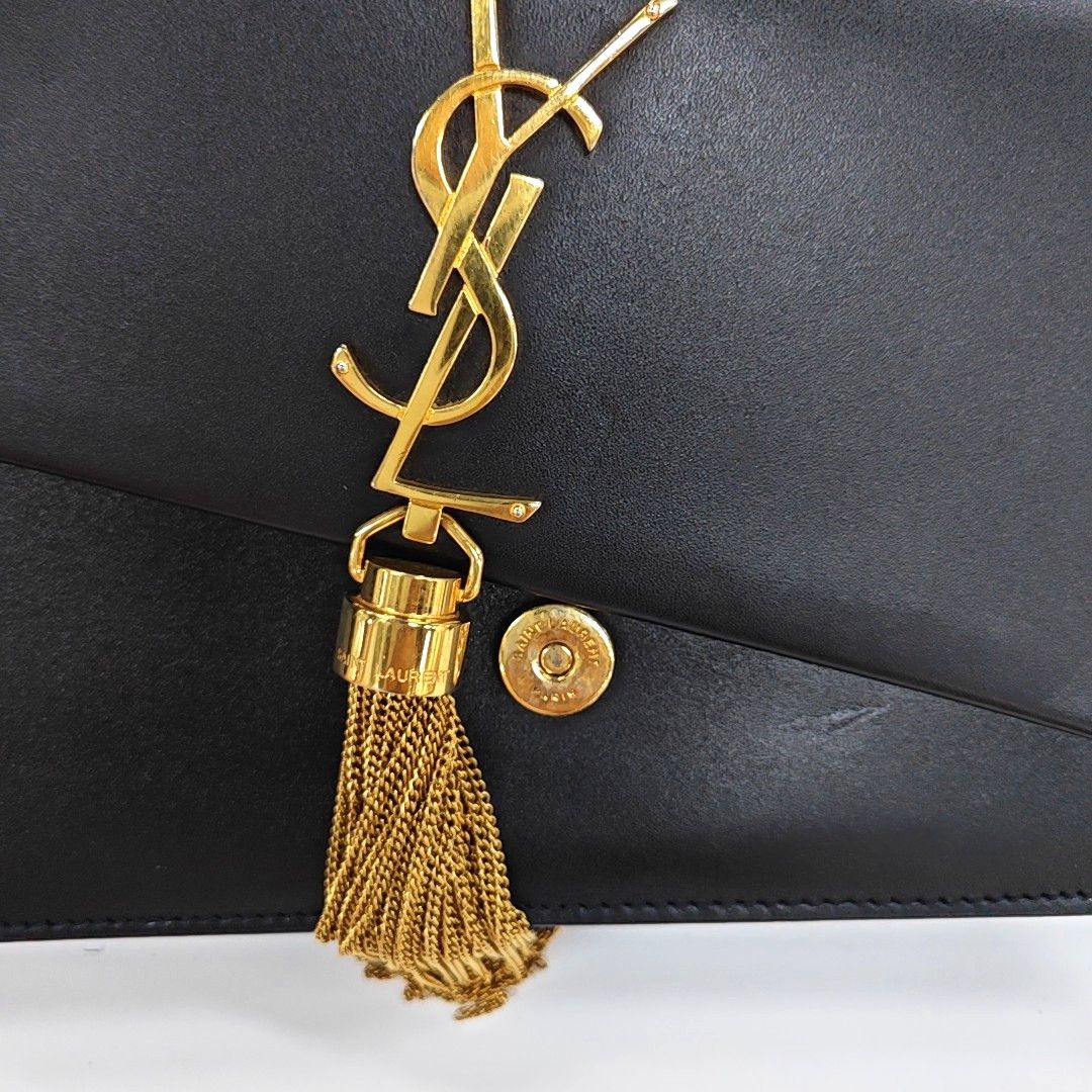 Saint Laurent Paris Saint Laurent Kate Tassel Shoulder Bag Black Size ONE SIZE - 11 Thumbnail