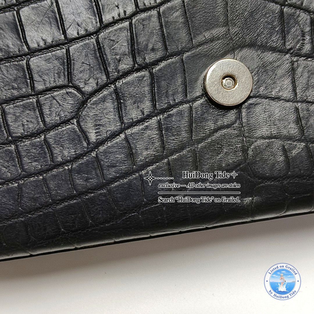 Saint Laurent Paris Saint Laurent Kate Croc-Embossed Tassel Shoulder Bag Size ONE SIZE - 8 Thumbnail