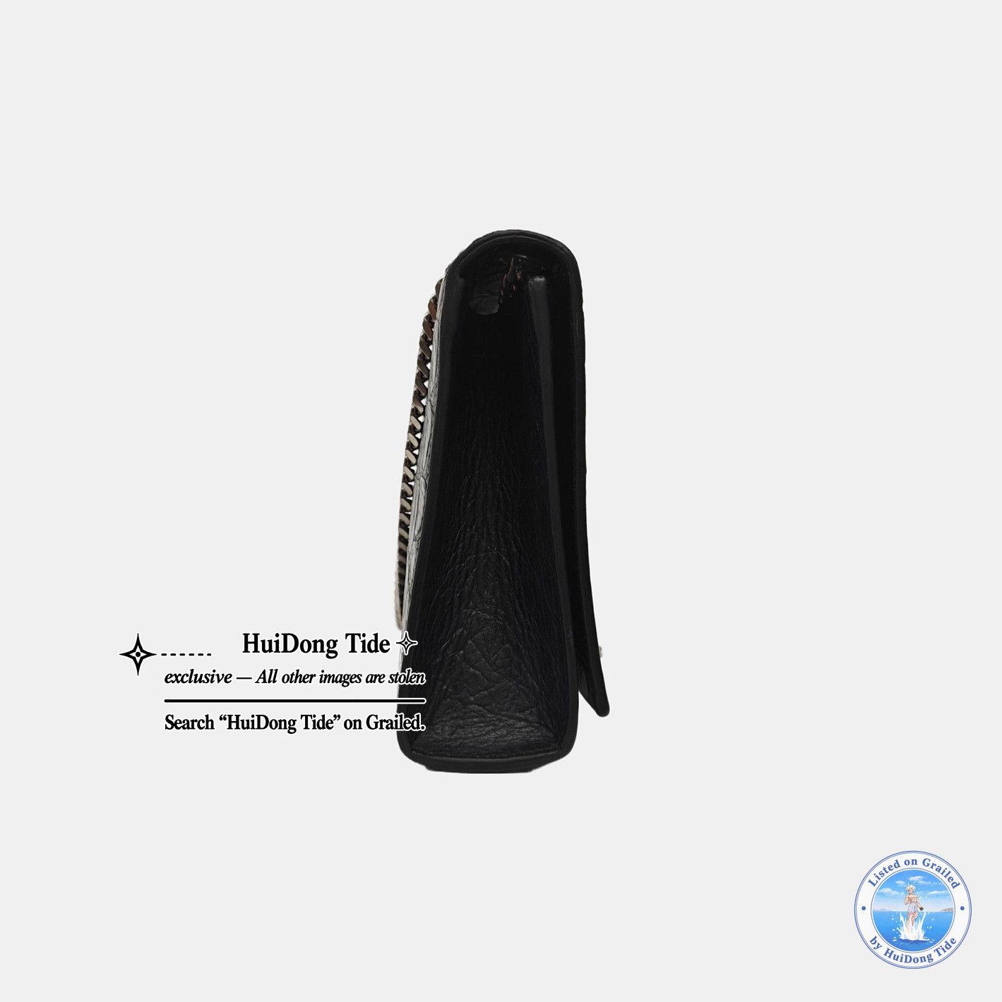 Saint Laurent Paris Saint Laurent Kate Croc-Embossed Tassel Shoulder Bag Size ONE SIZE - 4 Thumbnail