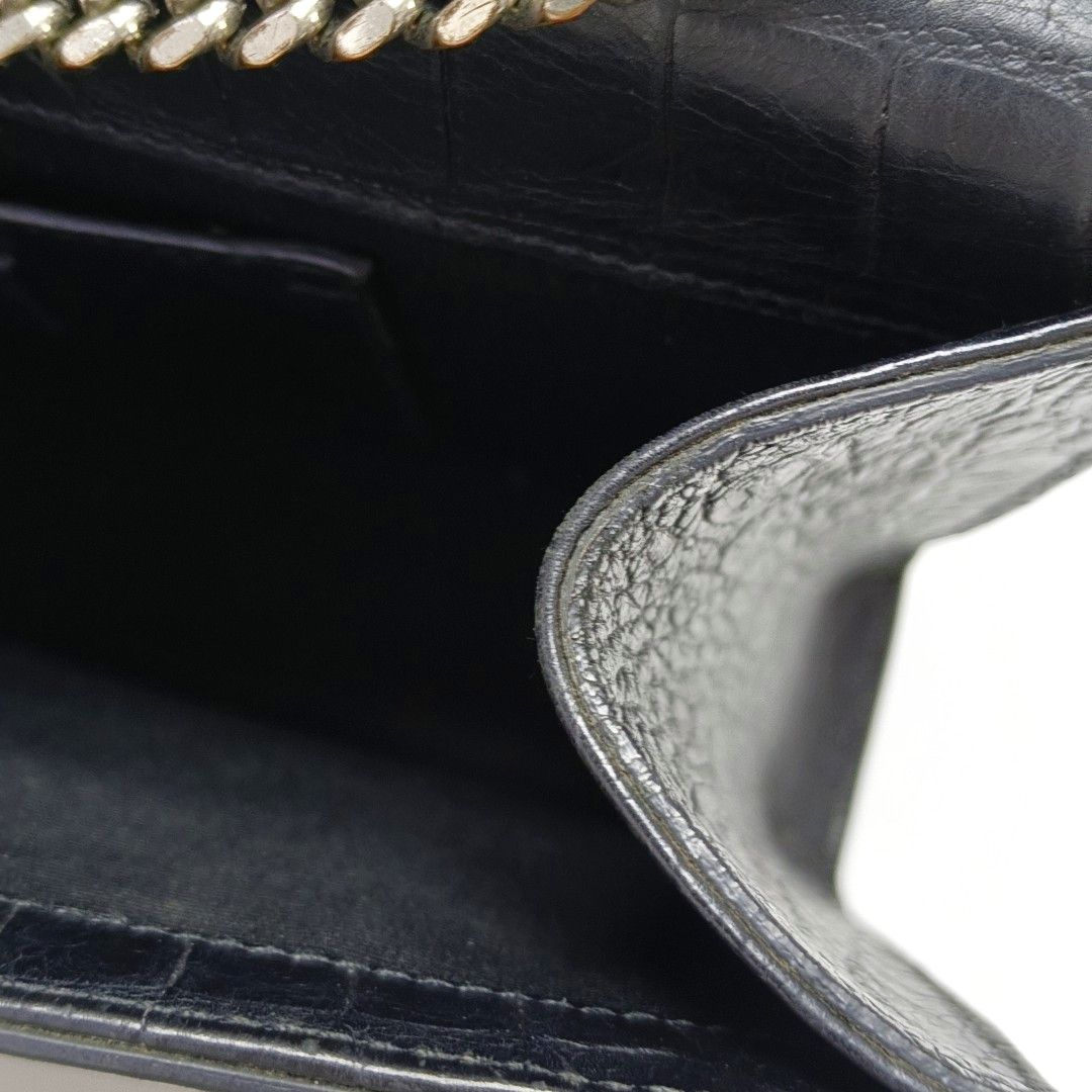Saint Laurent Paris Saint Laurent Kate Croc-Embossed Tassel Shoulder Bag Size ONE SIZE - 12 Thumbnail