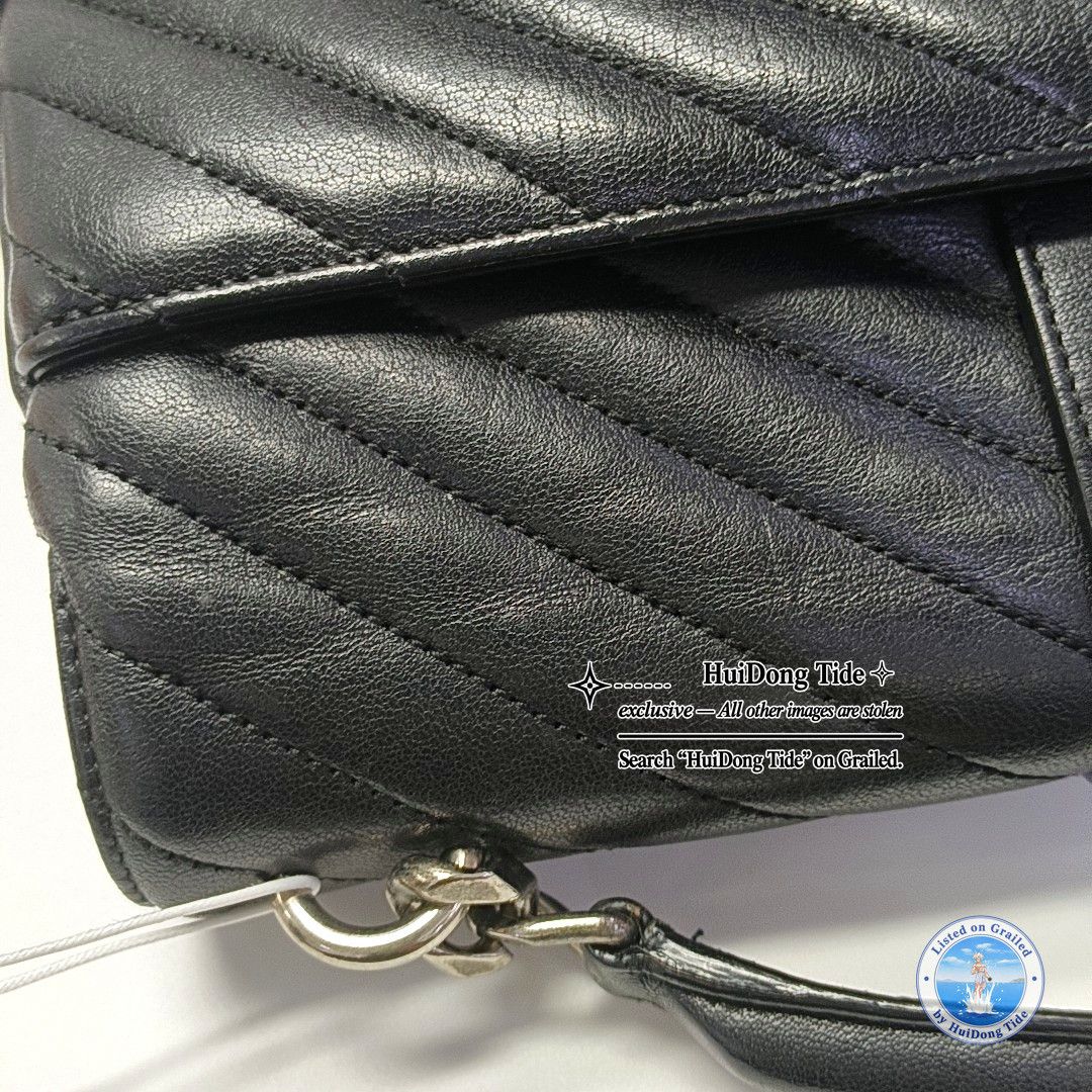 Saint Laurent Paris Saint Laurent College Quilted Leather Handbag ONE SIZE Size ONE SIZE - 14 Thumbnail