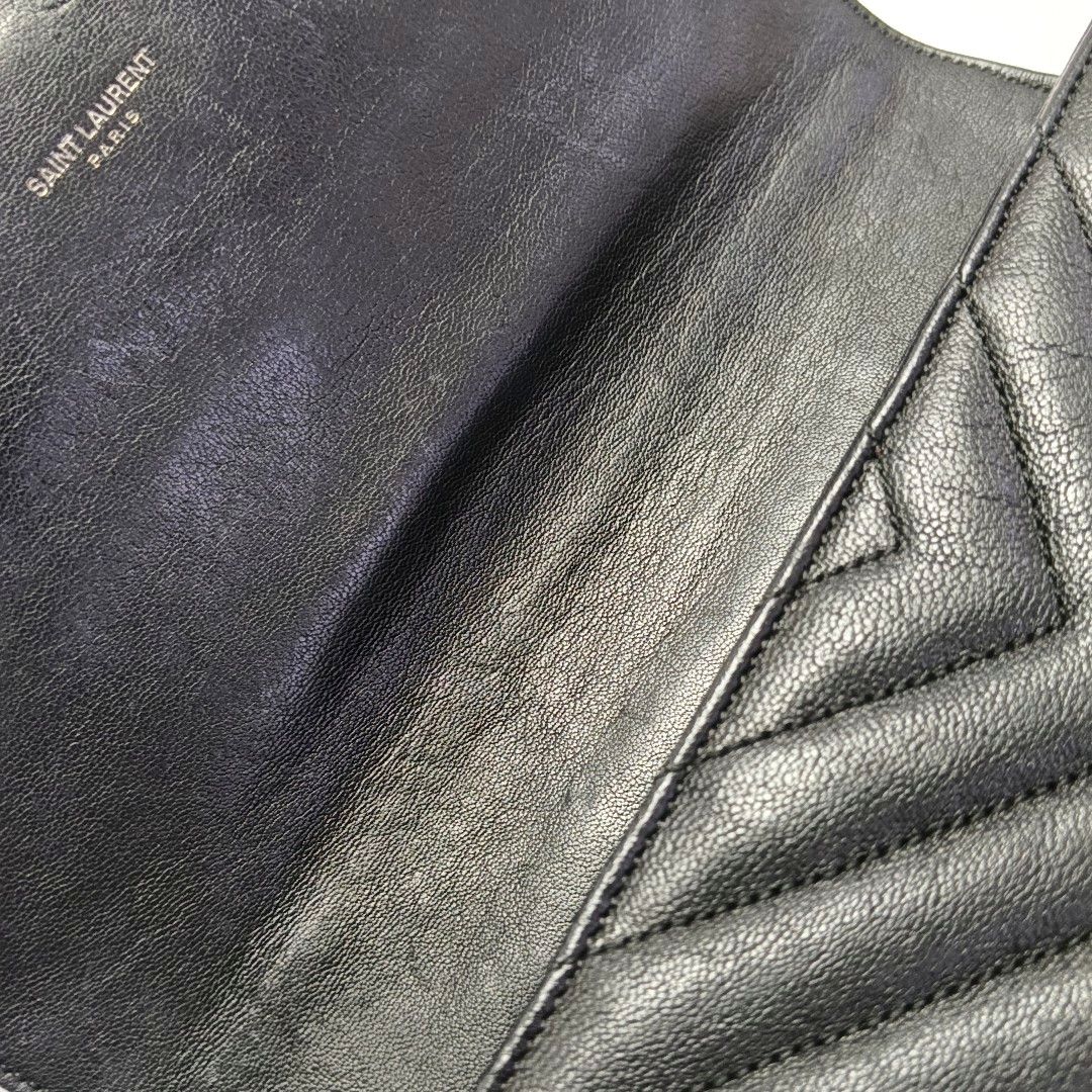 Saint Laurent Paris Saint Laurent College Quilted Leather Handbag ONE SIZE Size ONE SIZE - 9 Thumbnail
