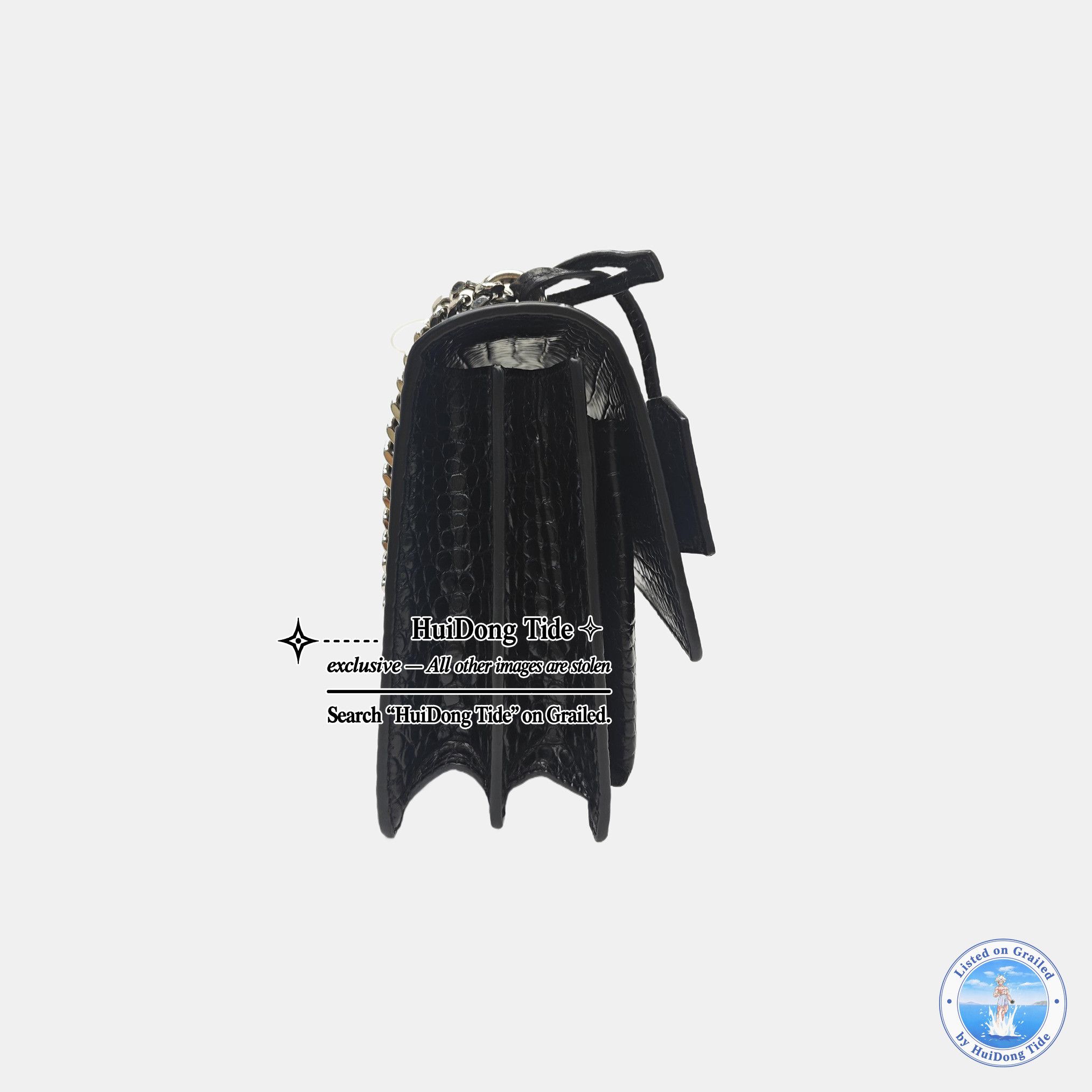 Saint Laurent Paris Saint Laurent Sunset Crocodile-Embossed Shoulder Bag Size ONE SIZE - 3 Thumbnail