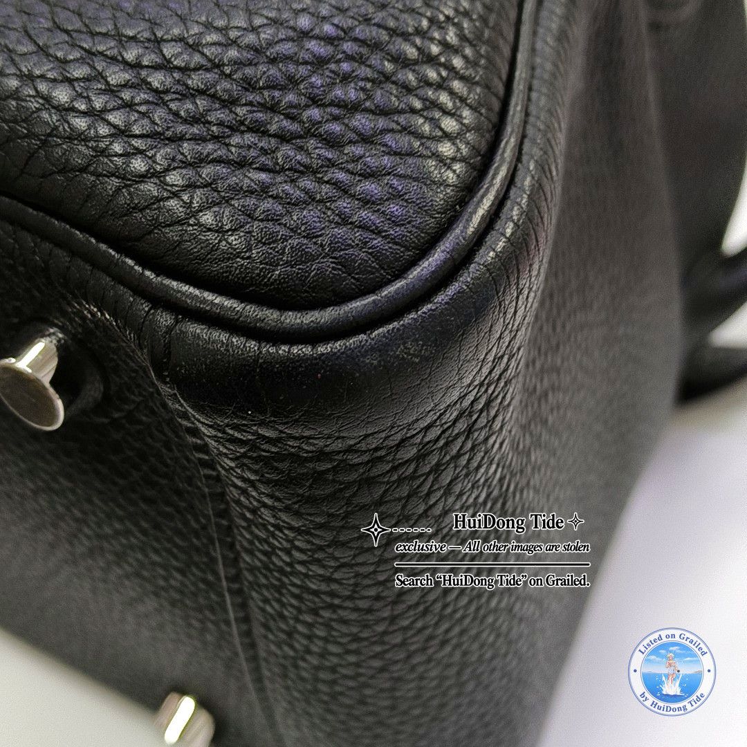 Hermes Hermès Lindy 26 Black Clemence Leather Bag Size ONE SIZE - 9 Thumbnail