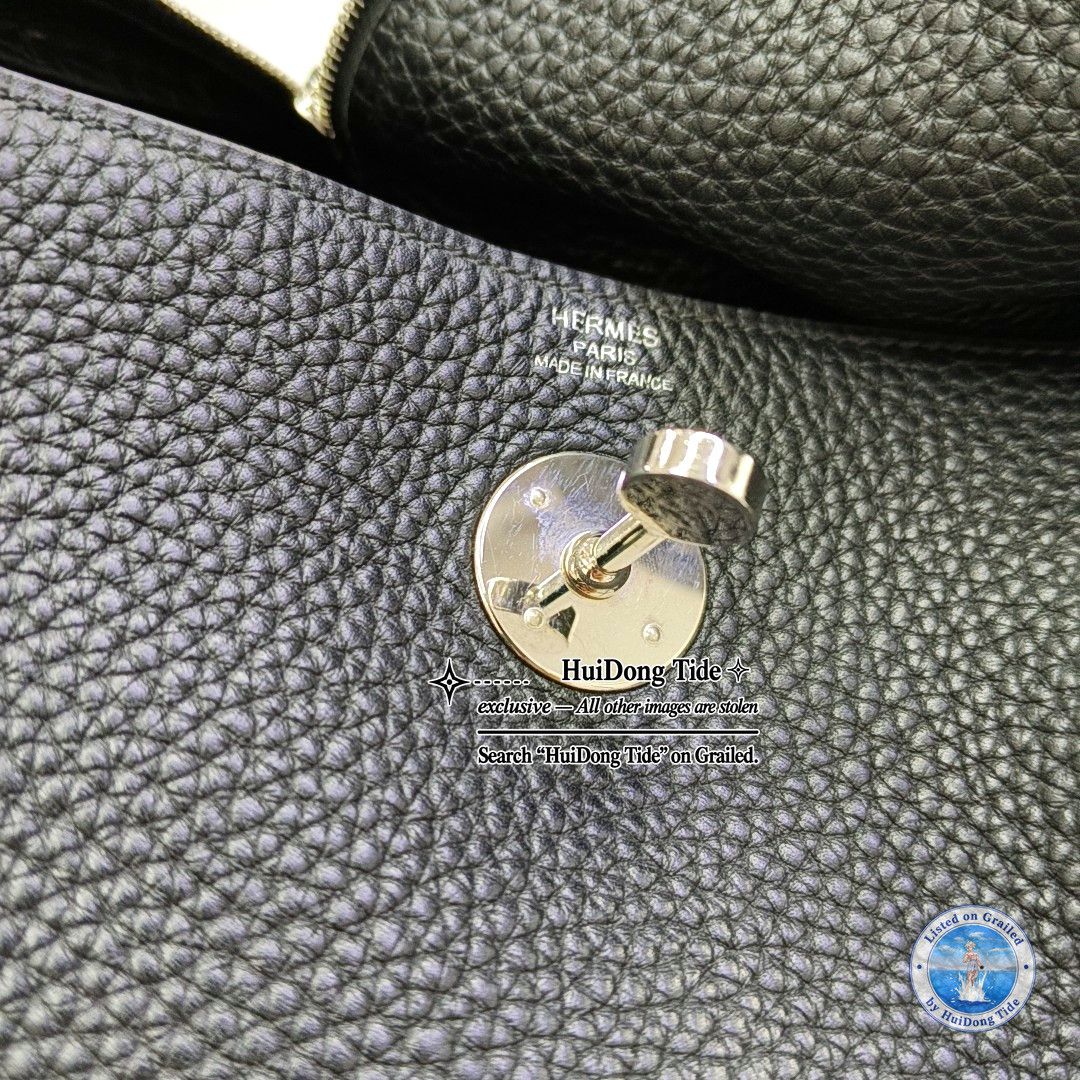 Hermes Hermès Lindy 26 Black Clemence Leather Bag Size ONE SIZE - 7 Thumbnail