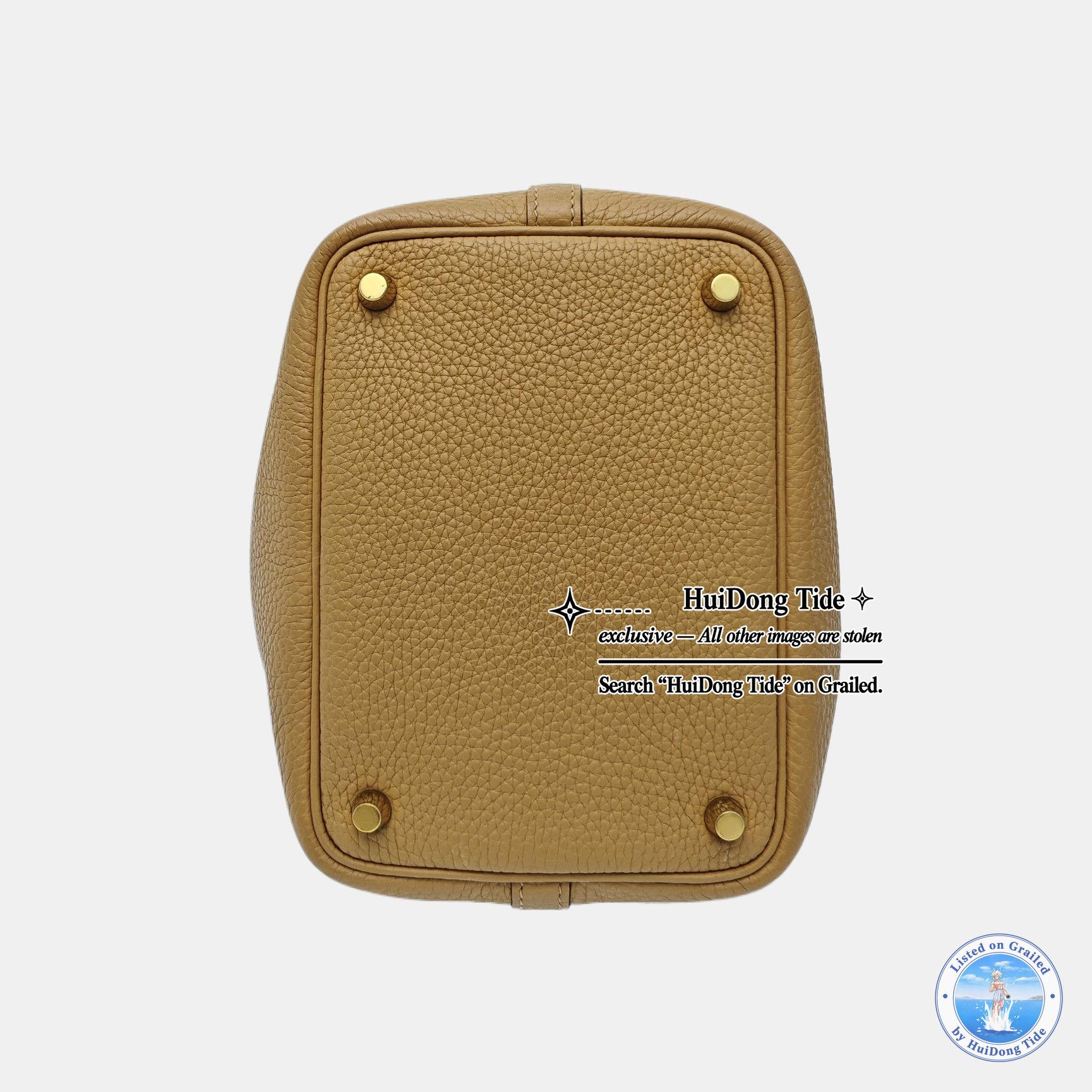 Hermes HERMÈS Picotin Lock 18 Biscuit Clemence Leather Bag Size ONE SIZE - 5 Thumbnail