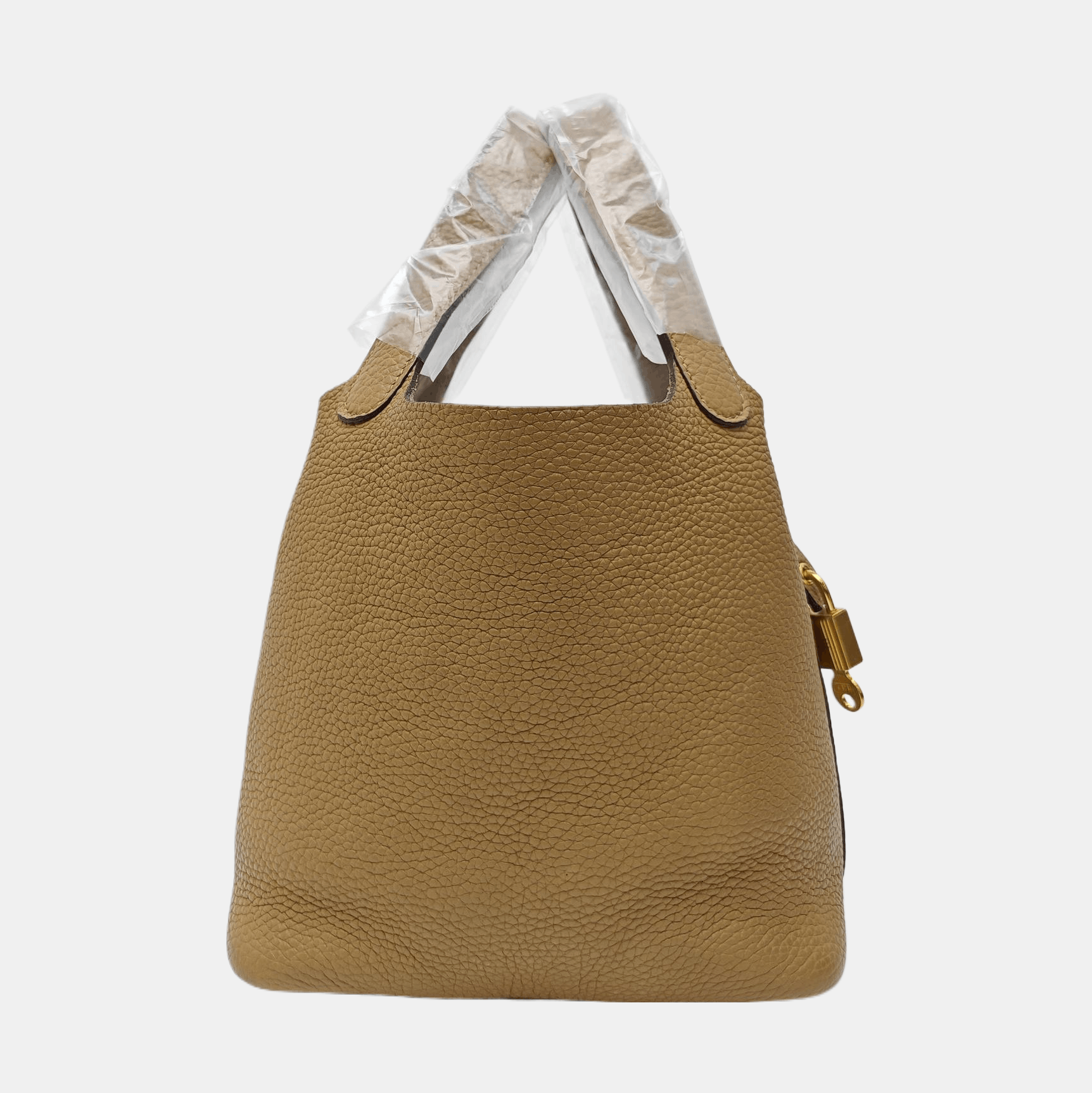 Hermes HERMÈS Picotin Lock 18 Biscuit Clemence Leather Bag Size ONE SIZE - 3 Thumbnail