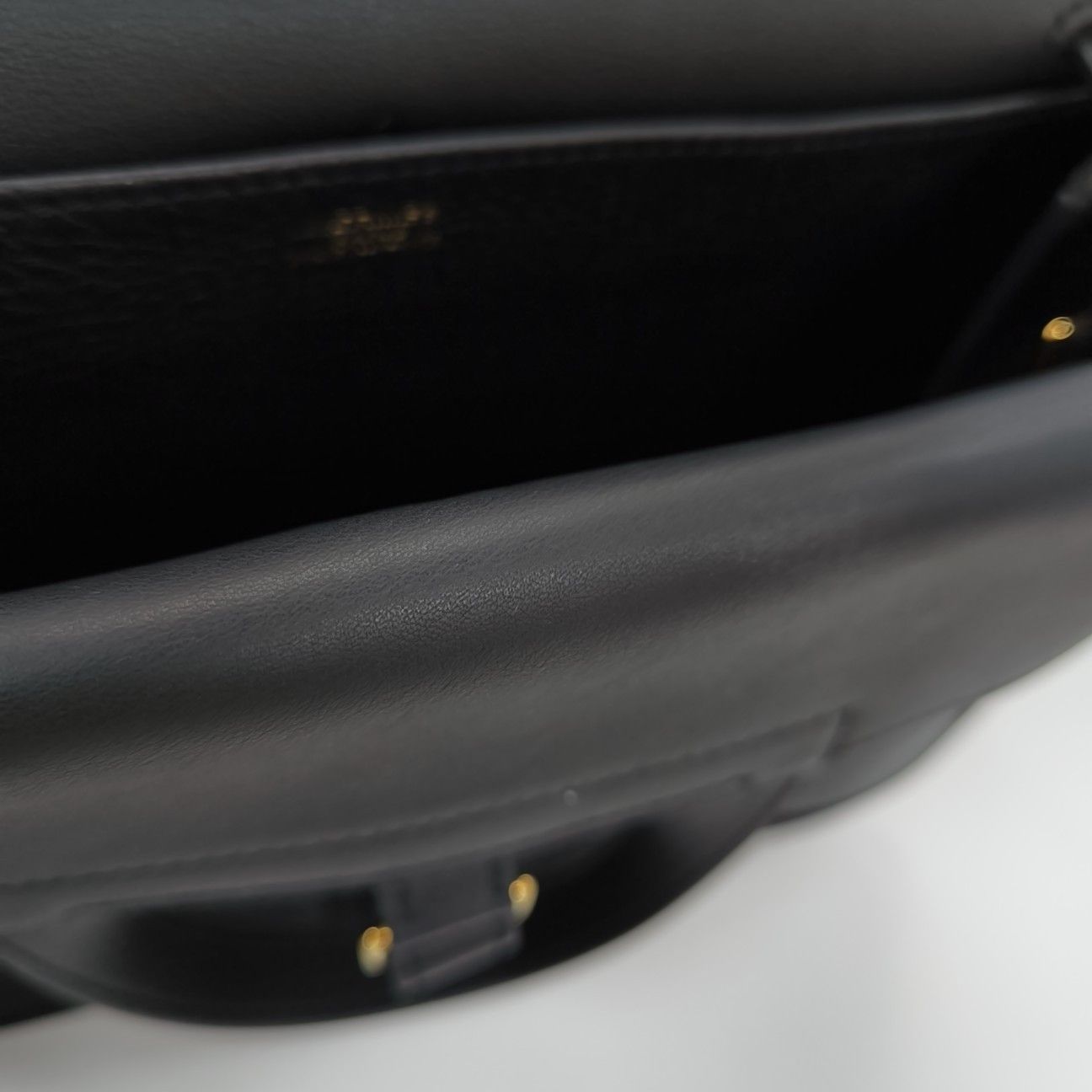 Hermes HERMÈS Halzan 25 Black Clemence Leather Shoulder Bag Size ONE SIZE - 13 Thumbnail